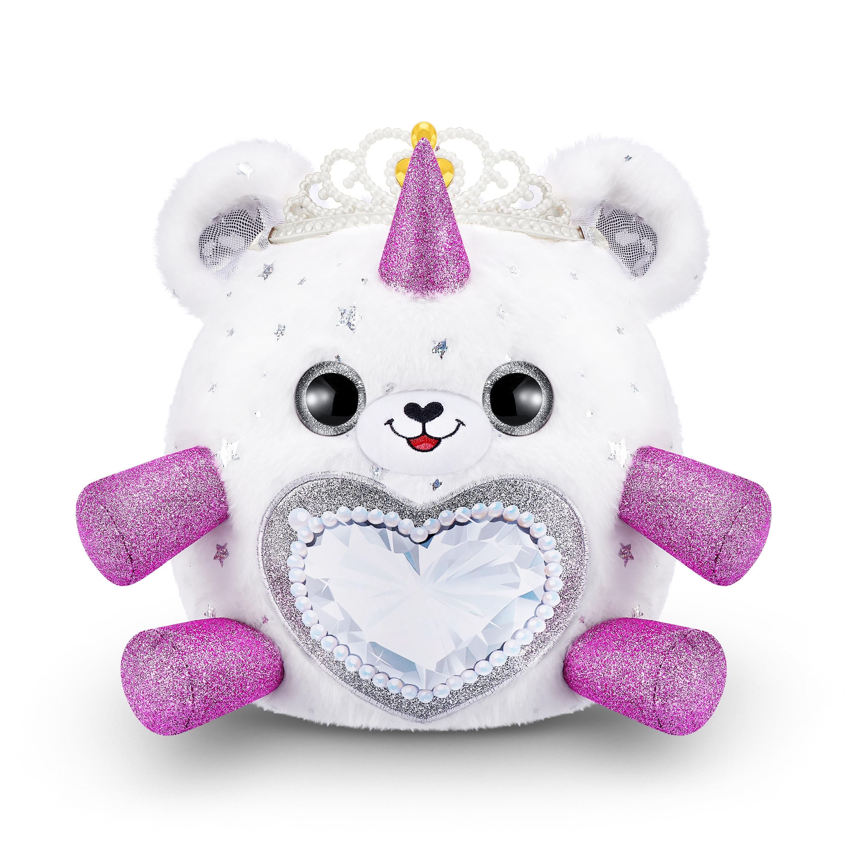 Rainbocorns Fairycorn Princess Surprise (Puppy) 11" Collectible Plush Toy with 35+ Surprises, Fairy Wings, Tiara, Wand, Boo-Boocorn, and Surprise Egg, Soft Toy for Girls Ages 3+