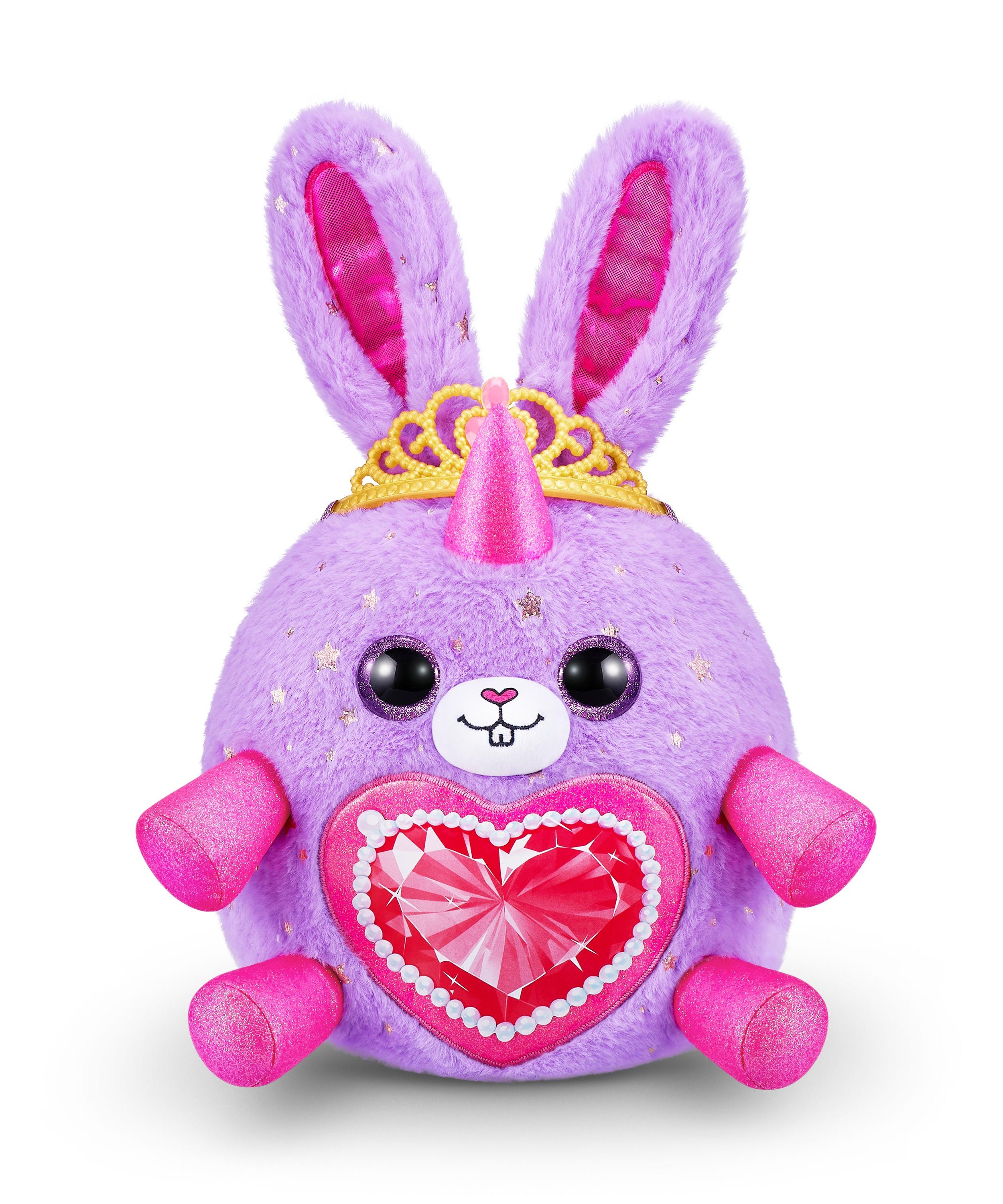 Rainbocorns Fairycorn Princess Surprise (Puppy) 11" Collectible Plush Toy with 35+ Surprises, Fairy Wings, Tiara, Wand, Boo-Boocorn, and Surprise Egg, Soft Toy for Girls Ages 3+