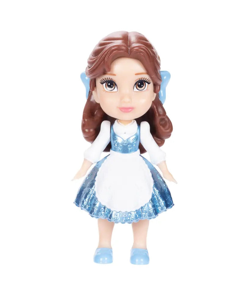 دمى ديزني برنسيس وفروزن الصغيرة للأطفال الصغار مقاس 3 بوصات قابلة للتجميع، تتضمن موانا، بيل، مولان، تيانا، إلسا، كريستوف، سفين، أولاف، والمزيد - لعبة تظاهرية للبنات من سن 3 سنوات فما فوق