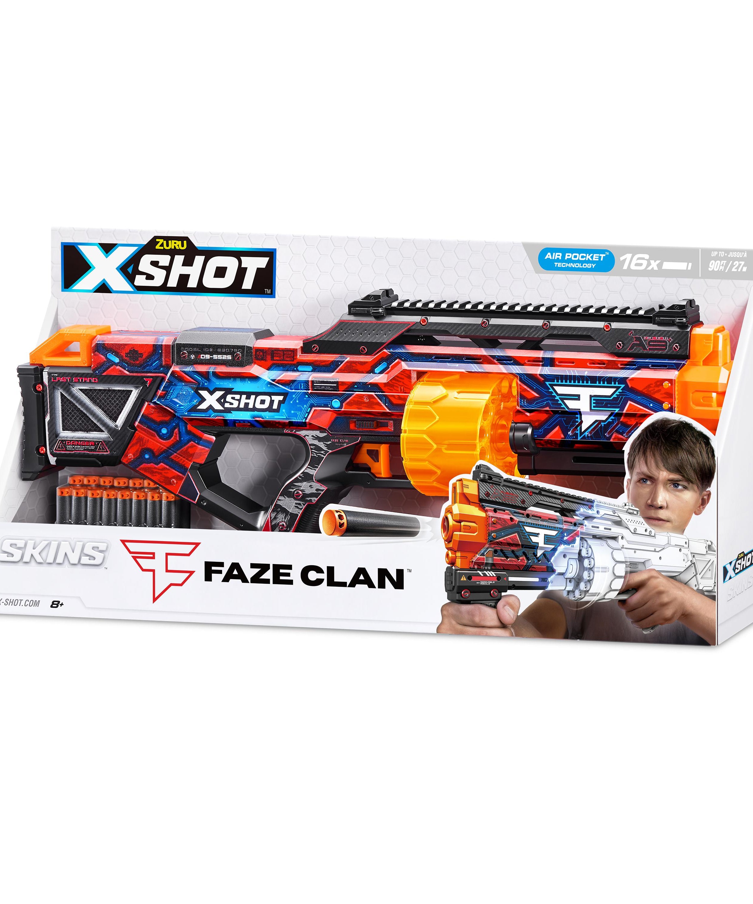 XSHOT Skins Last Stand Beast Out, Foam Blaster Toy Gun for Boys & Girls, Ages 8+