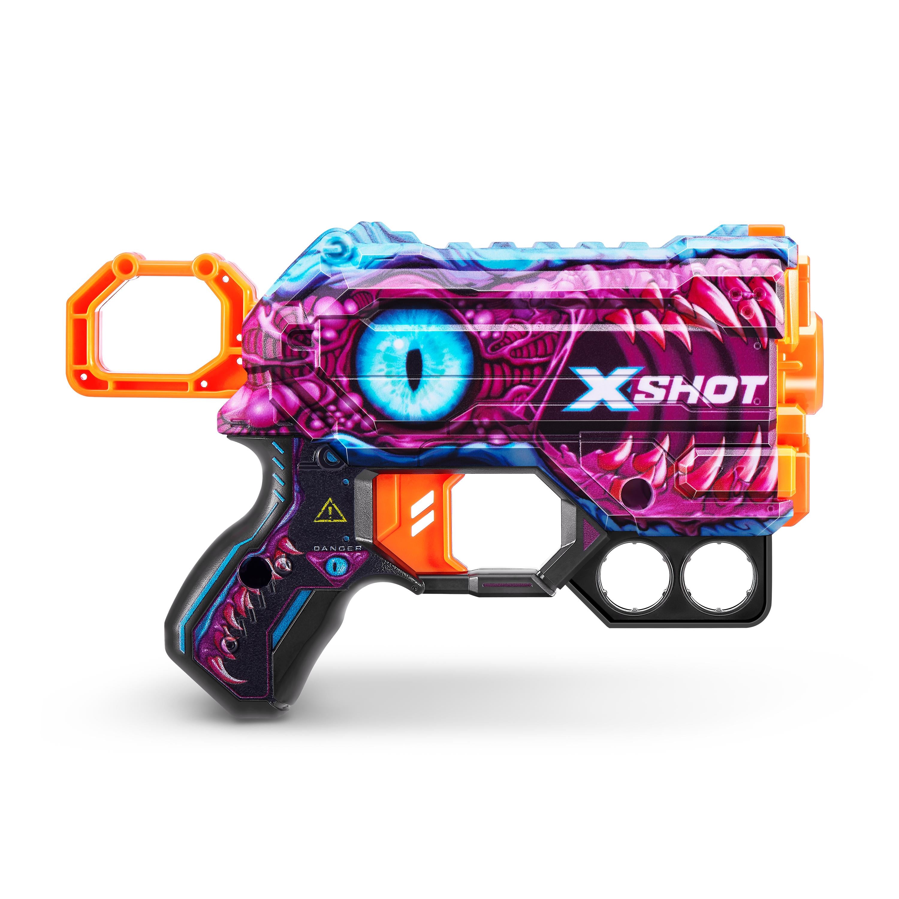 X Shot Skins Menace Blaster, Compact Foam Dart Gun for Boys, Age 8+
