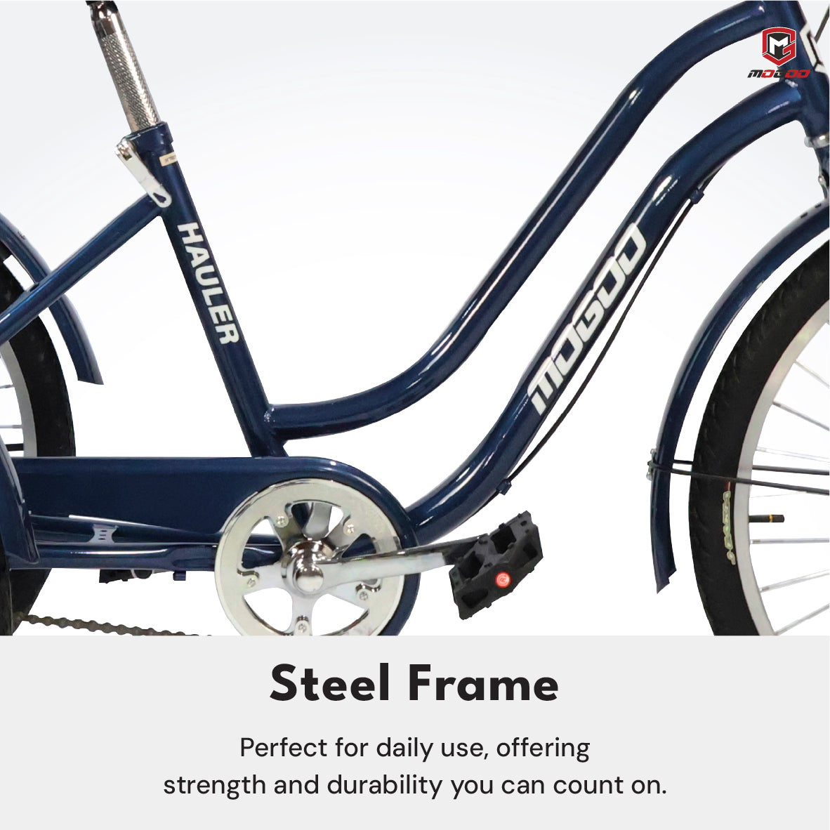 Hauler Single Speed Adult Tricycle - 24 inch - Blue