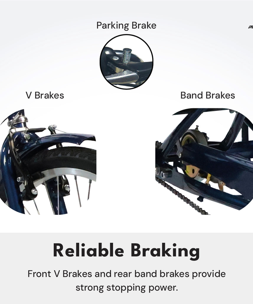 Hauler Single Speed Adult Tricycle - 24 inch - Purple