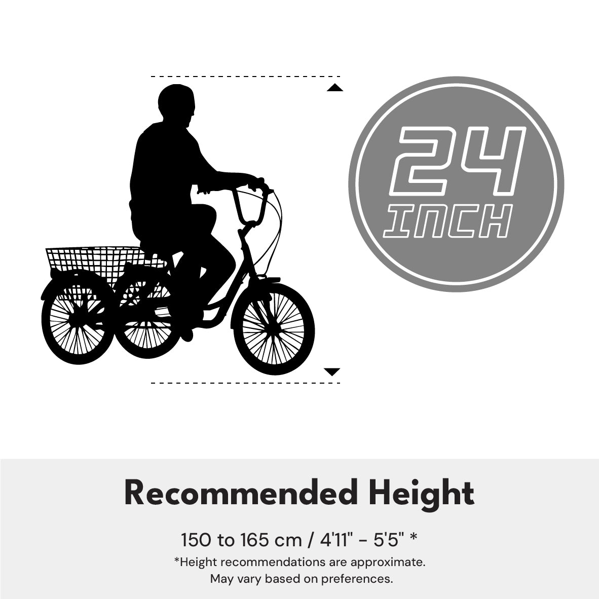 Hauler Single Speed Adult Tricycle - 24 inch - Purple