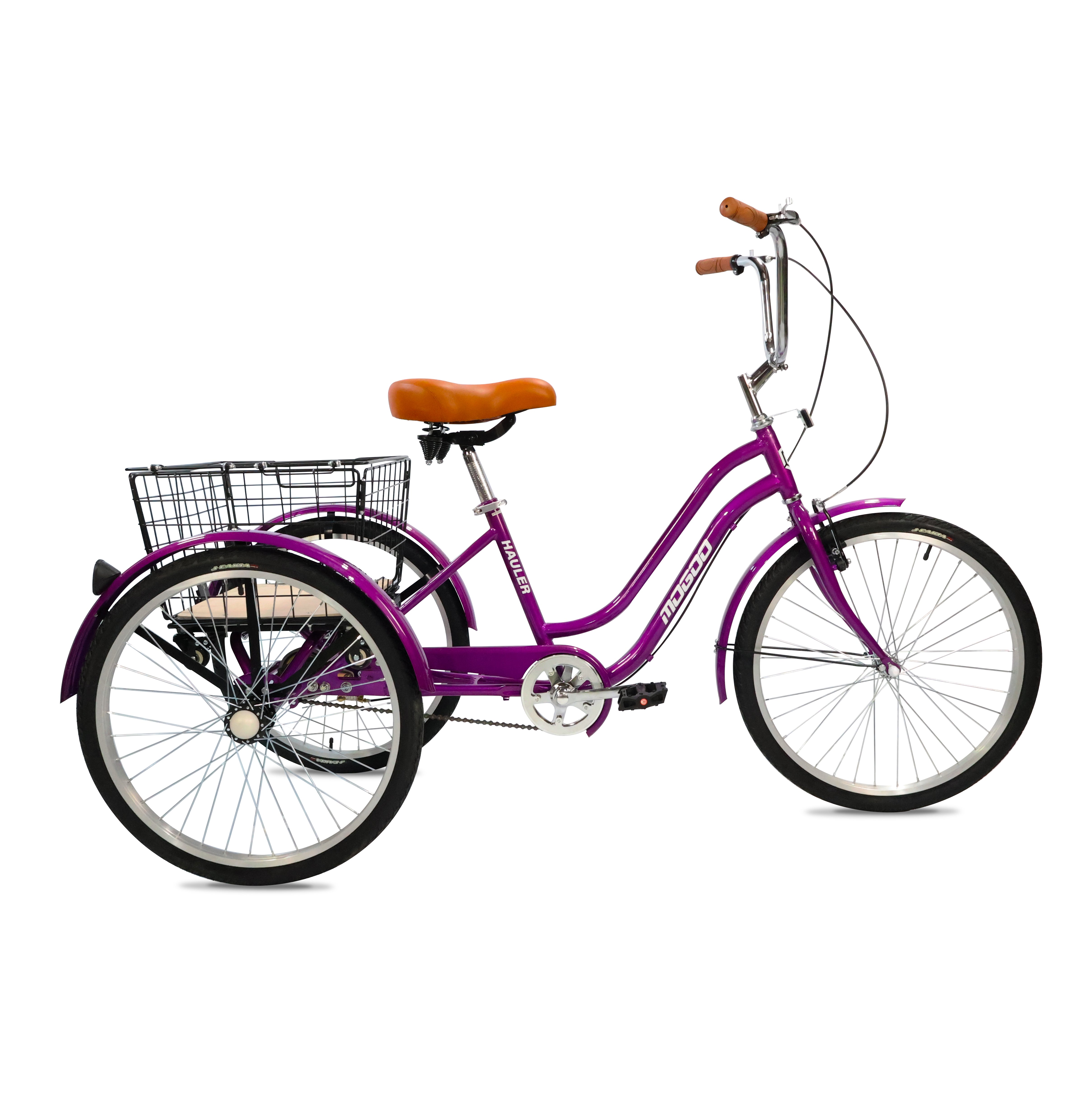 Hauler Single Speed Adult Tricycle - 24 inch - Purple