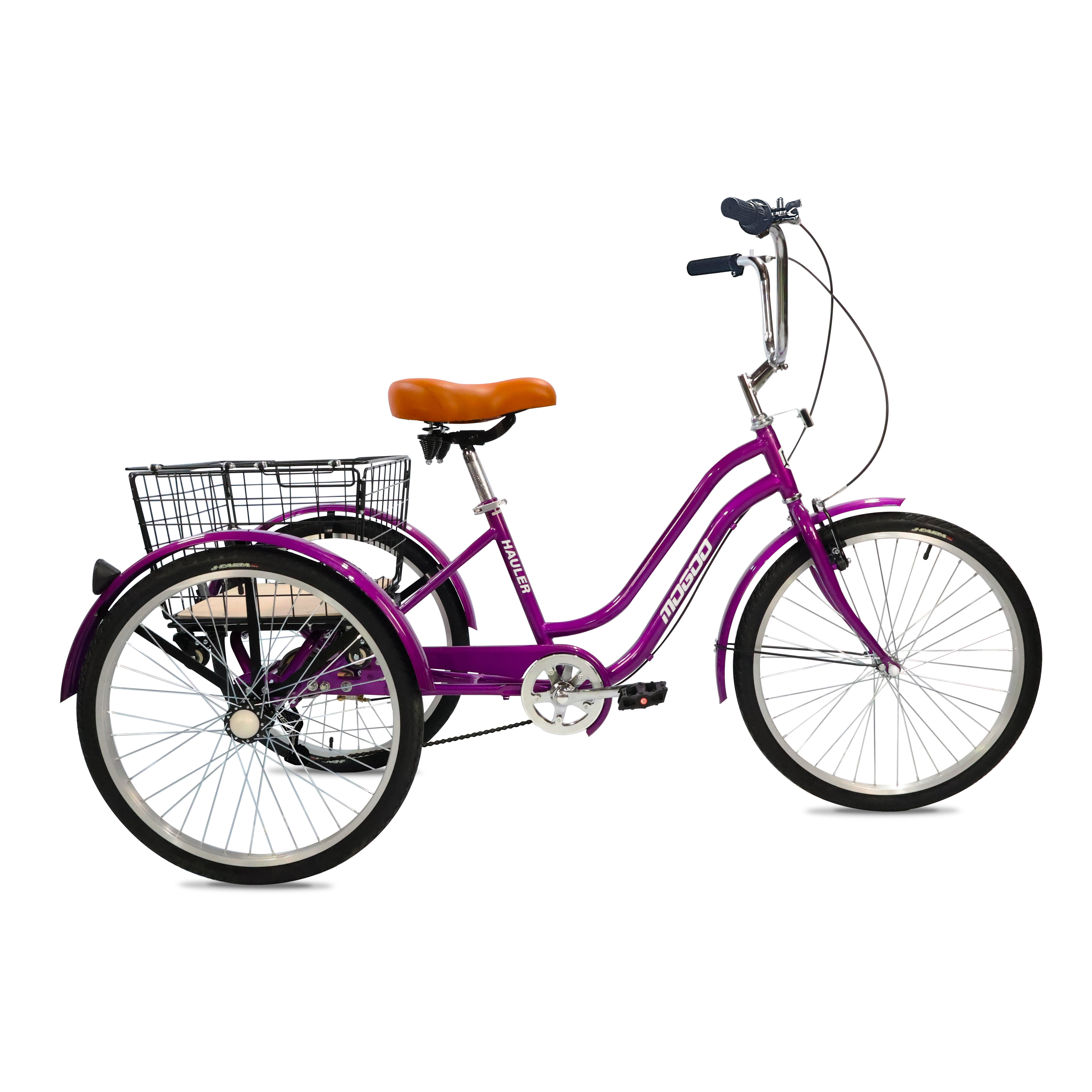 Hauler 6 Speed Adult Tricycle - 24 inch - Purple