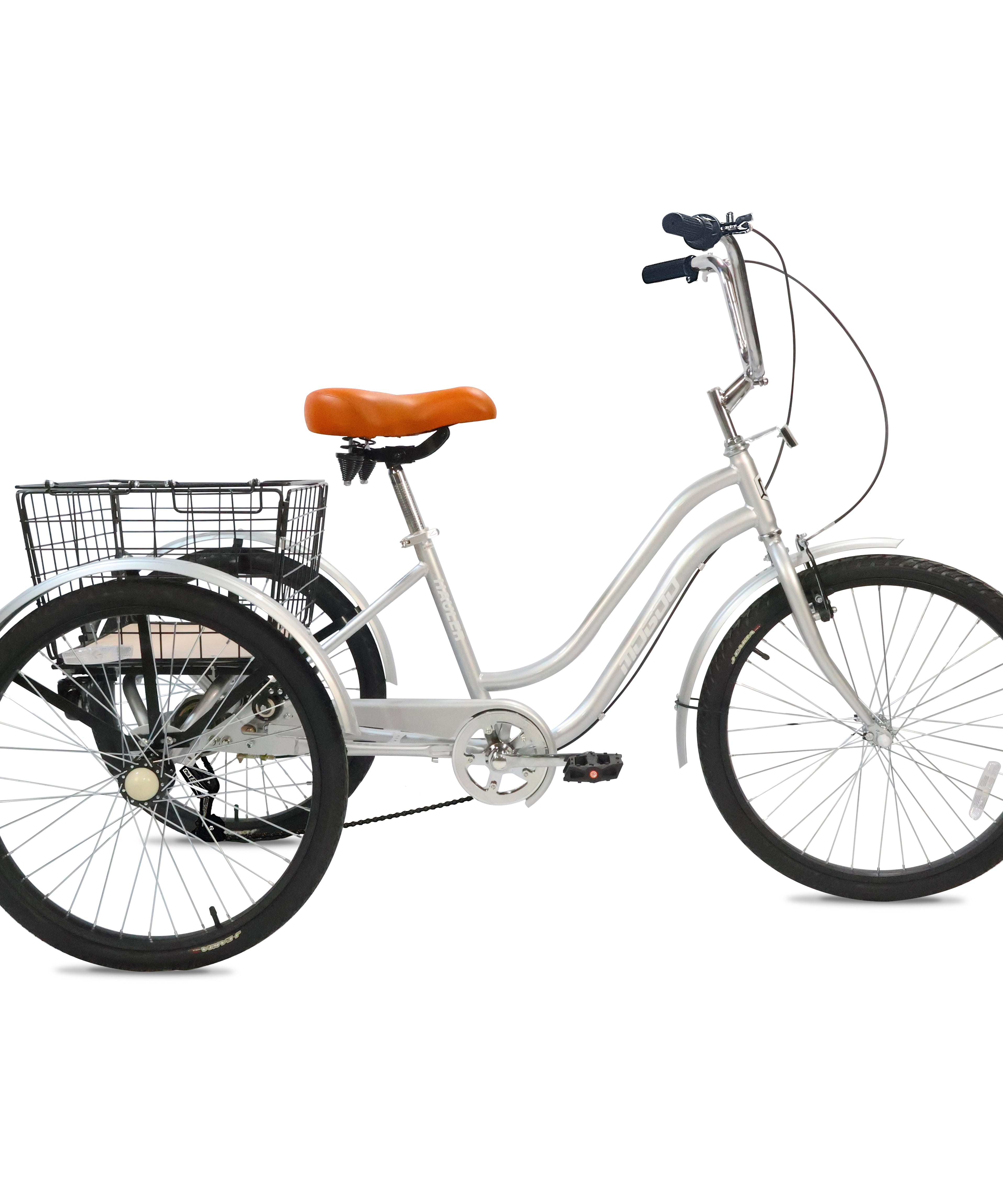 Hauler 6 Speed Adult Tricycle - 24 inch - Silver