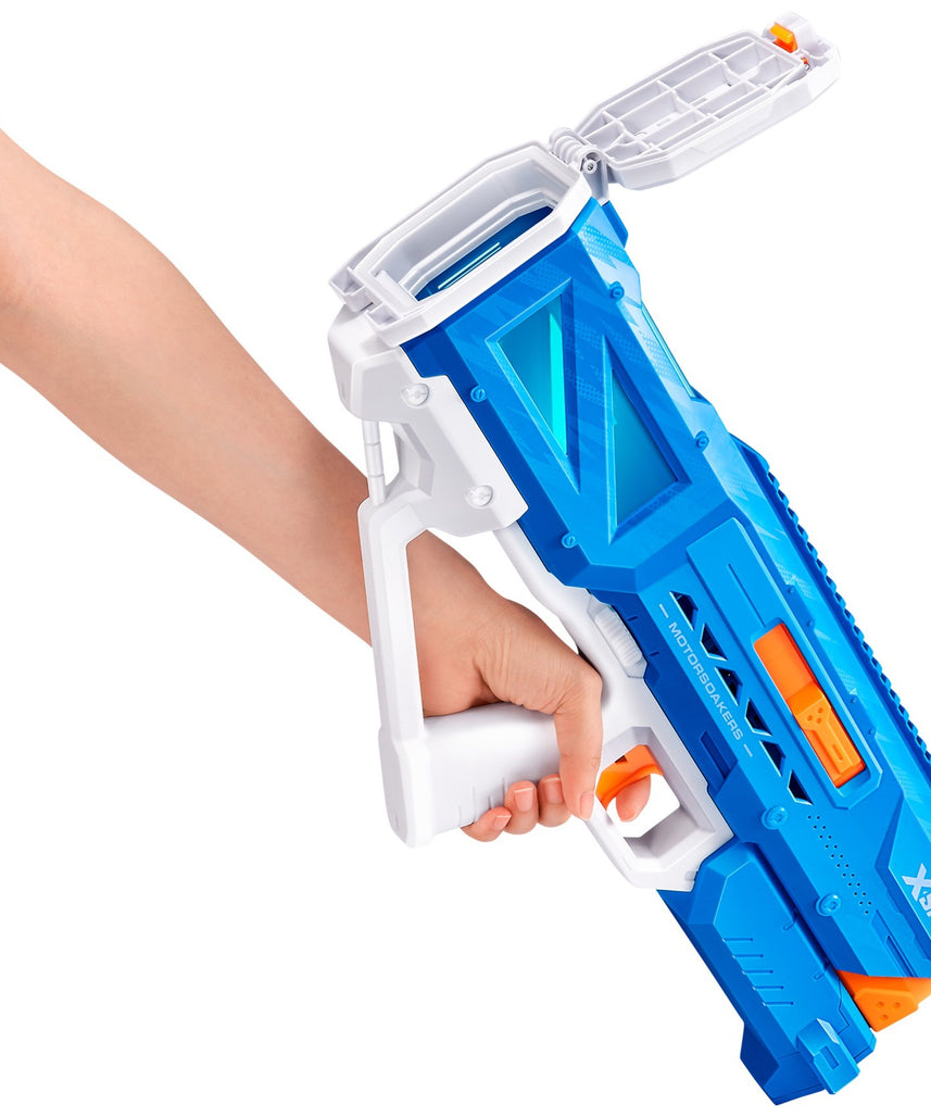 XSHOT Water Fast Fill Motor Soaker Hydra Pulse Water Toy Gun, Motorized Water Blaster with 650ml Capacity, Fast-Fill Technology, Rechargeable Battery, Blasts Up to 29 Feet, Outdoor Summer Water Toy for Boys and Girls Age 8+