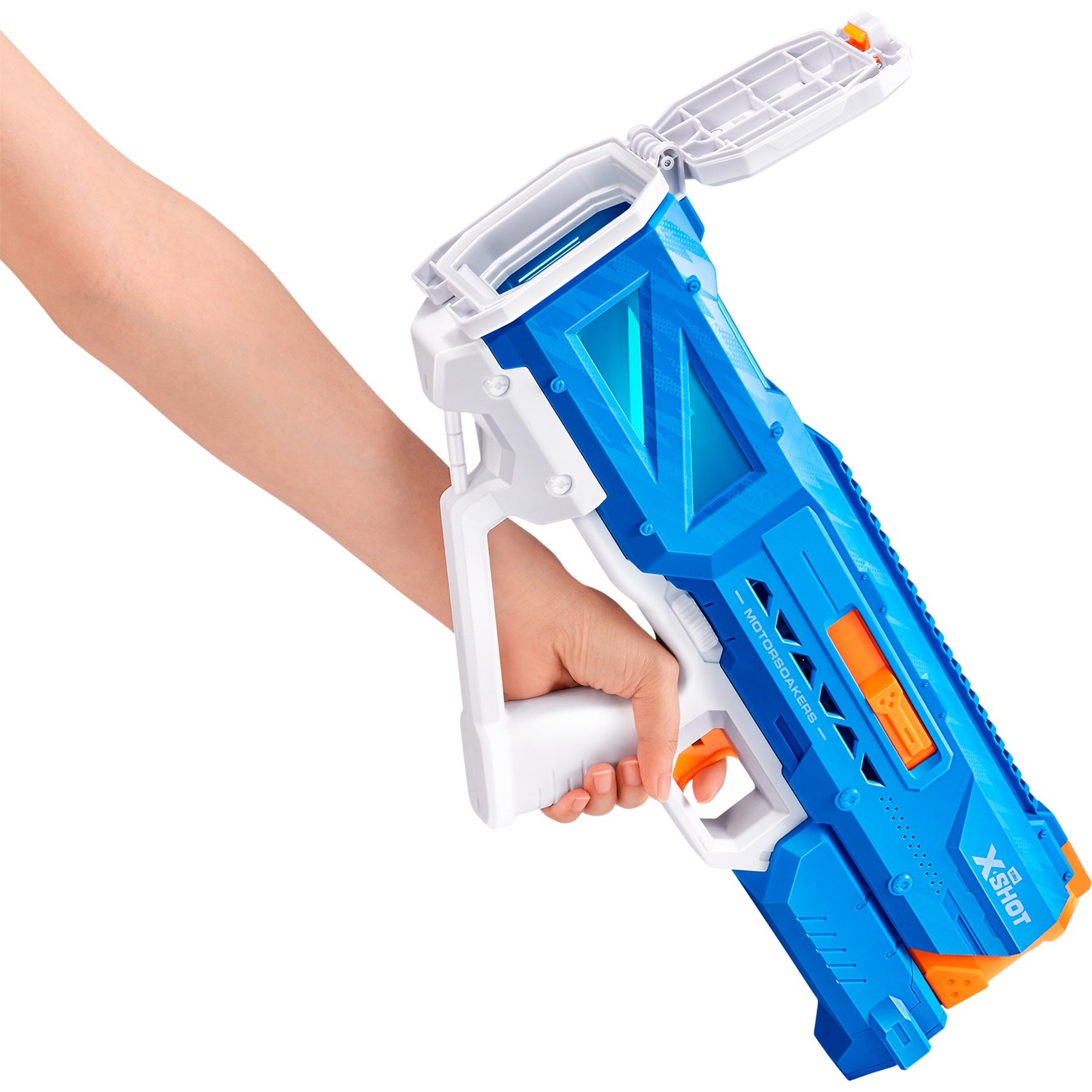 XSHOT Water Fast Fill Motor Soaker Hydra Pulse Water Toy Gun, Motorized Water Blaster with 650ml Capacity, Fast-Fill Technology, Rechargeable Battery, Blasts Up to 29 Feet, Outdoor Summer Water Toy for Boys and Girls Age 8+