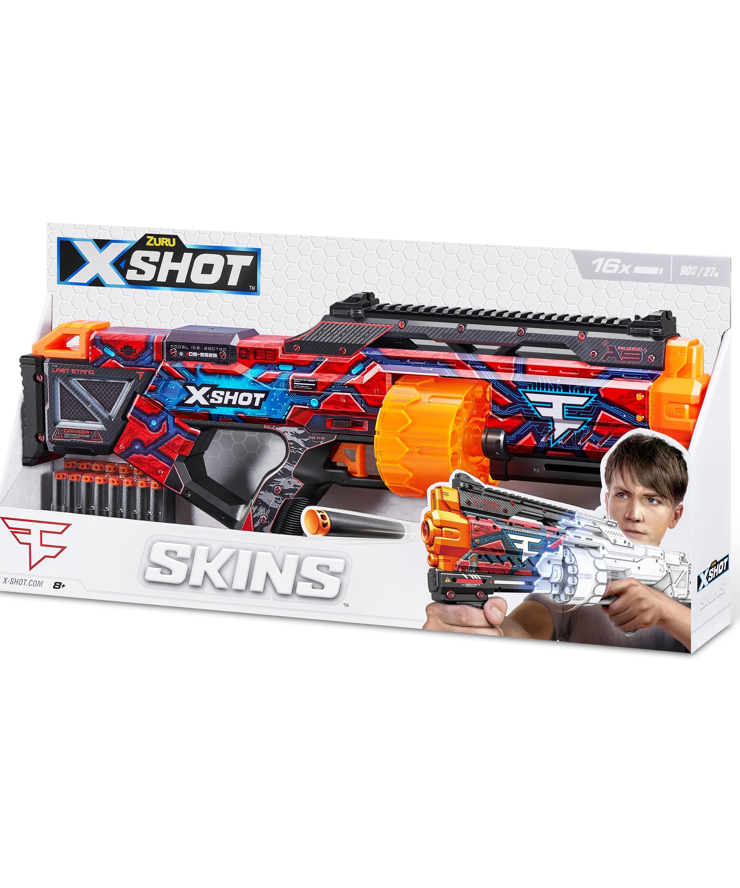 XSHOT Skins Last Stand Beast Out, Foam Blaster Toy Gun for Boys & Girls, Ages 8+