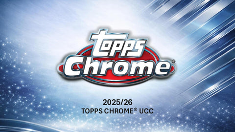 Topps Chrome UEFA Club Competitions 2025/26 Mega Box Football Trading Cards, Official UEFA Soccer Card Collection with Exclusive Mega Box Parallels, Refractors, Inserts & Autograph Chase Cards