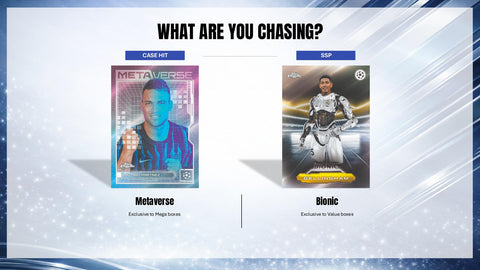 Topps Chrome UEFA Club Competitions 2025/26 Mega Box Football Trading Cards, Official UEFA Soccer Card Collection with Exclusive Mega Box Parallels, Refractors, Inserts & Autograph Chase Cards