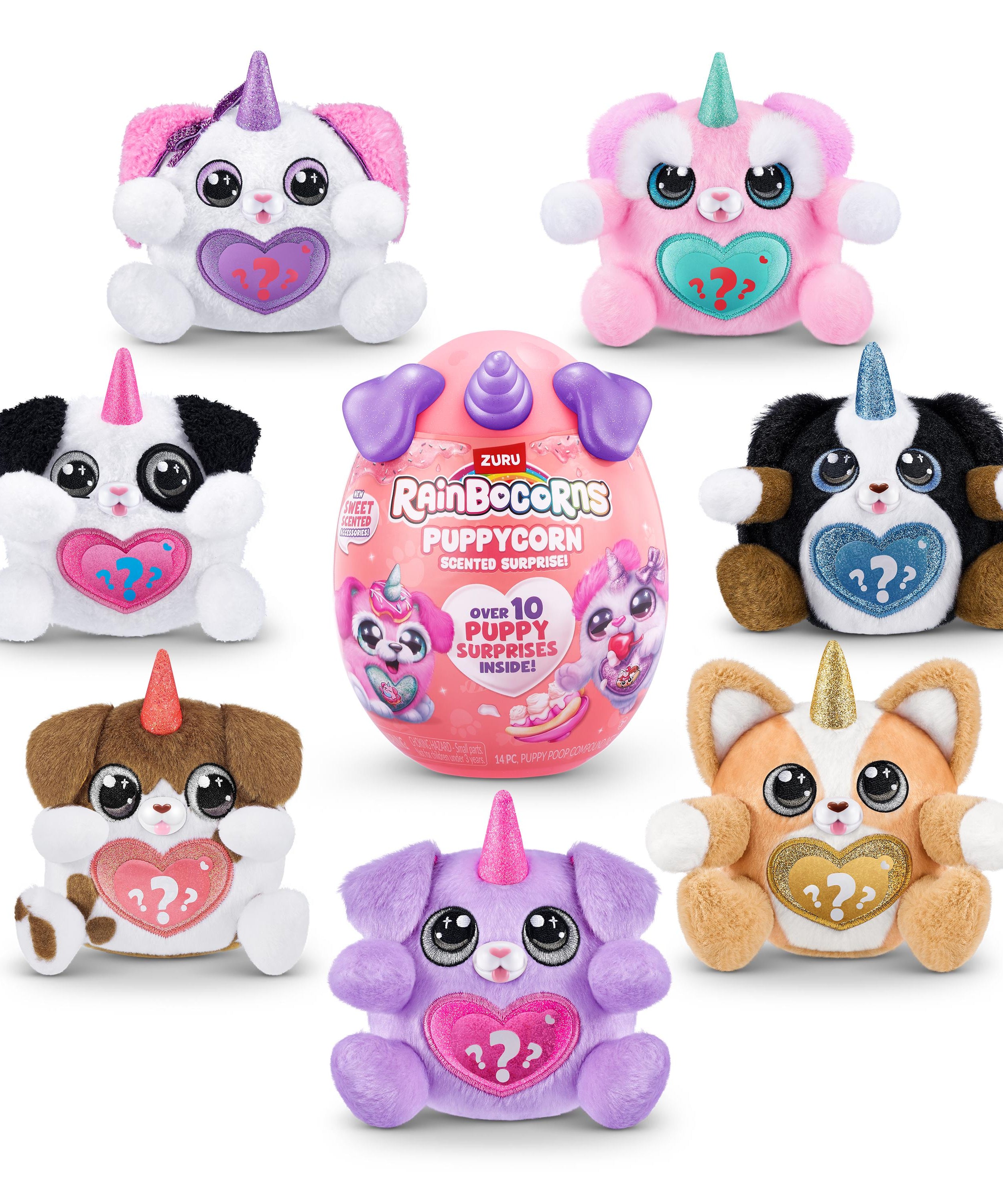Rainbocorns Puppycorn Surprise S8 PDQ, Cute Collectible Plush Toy for Girls, Age 3+