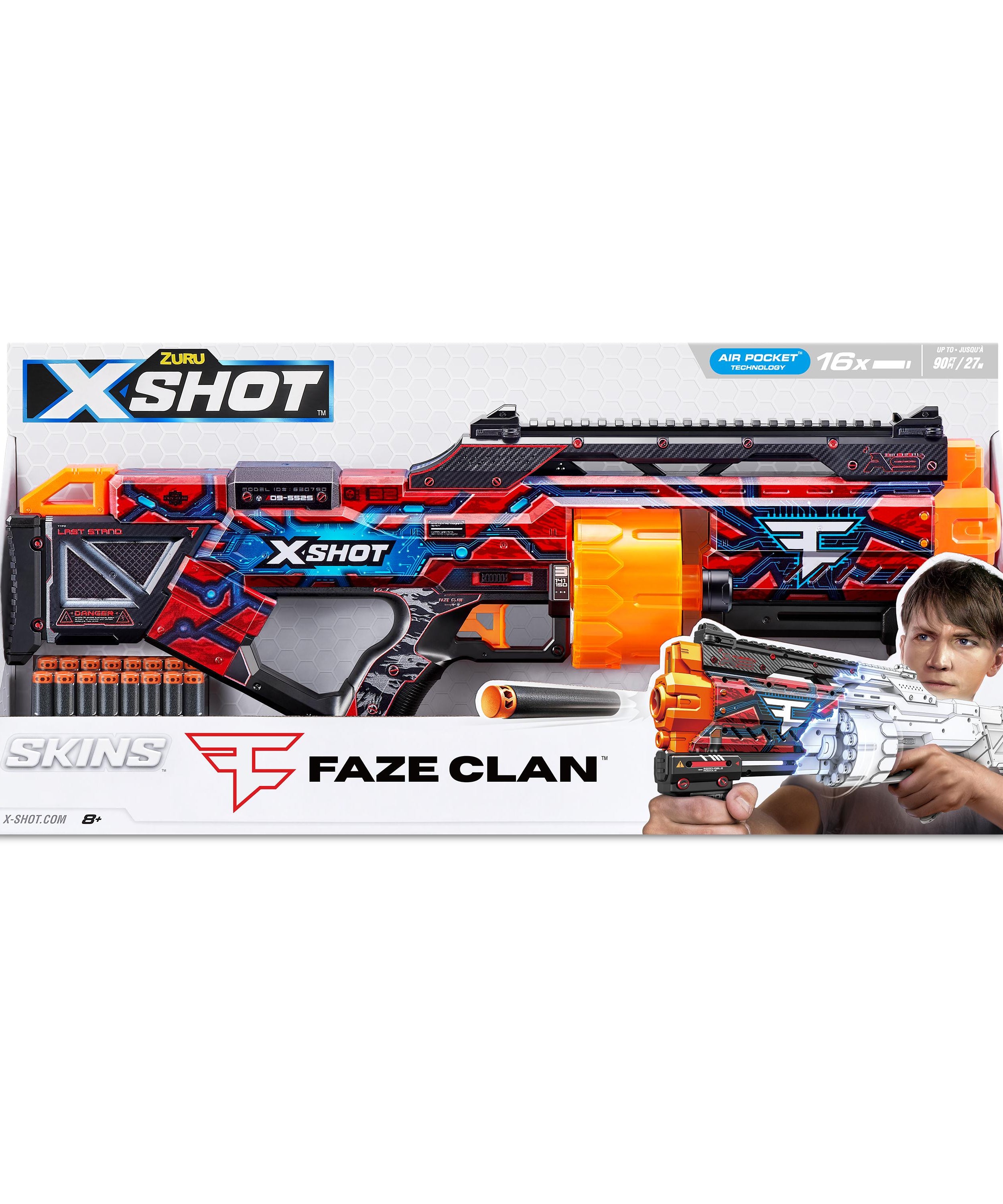 XSHOT Skins Last Stand Beast Out, Foam Blaster Toy Gun for Boys & Girls, Ages 8+