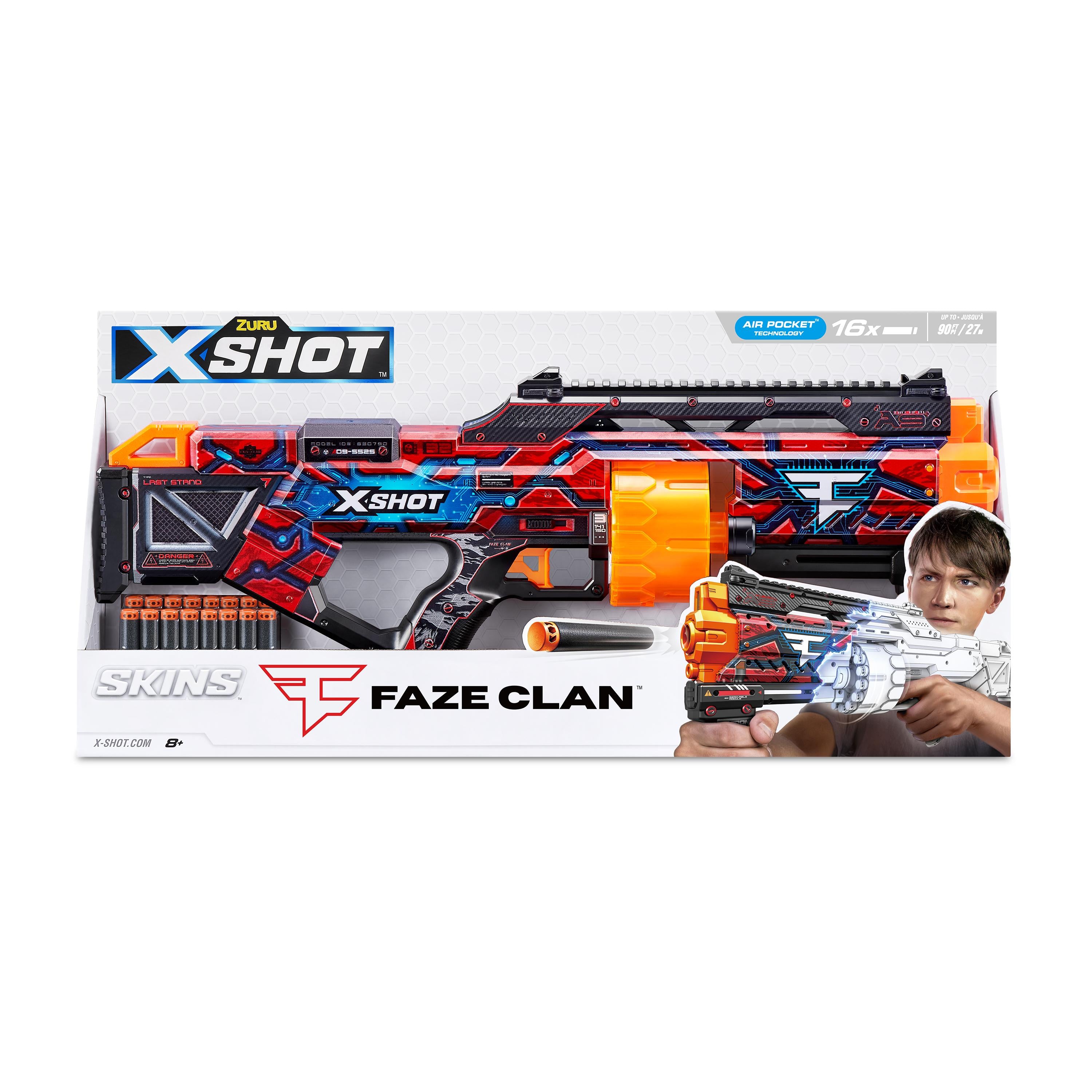 XSHOT Skins Last Stand Beast Out, Foam Blaster Toy Gun for Boys & Girls, Ages 8+