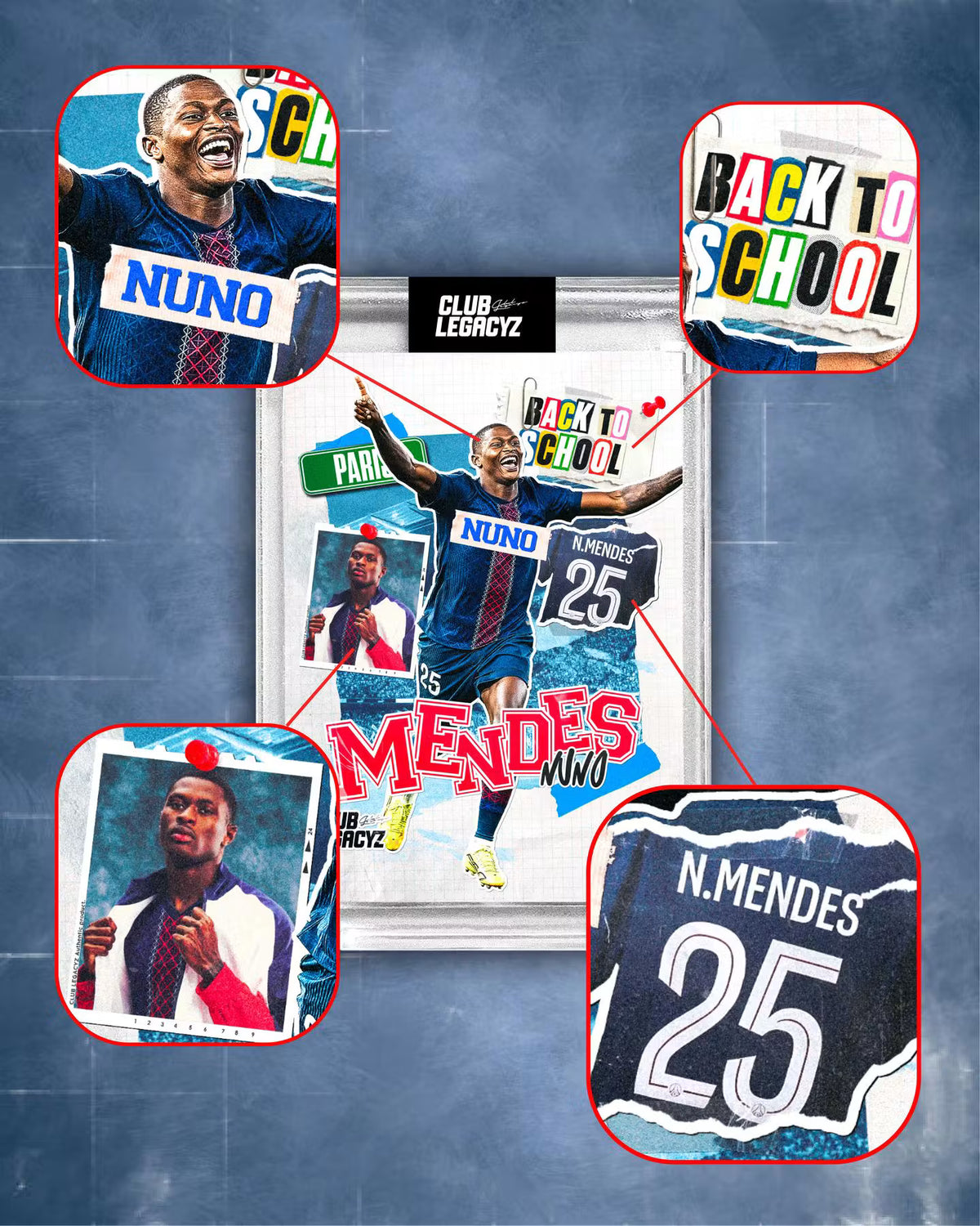 2026 Club Legacyz Icons Back to School Fifth Edition Soccer Hobby Pack, 1 Card Per Pack, Rare Football Collectible Cards, On-Card Autographs, Game-Worn Jersey Cards
