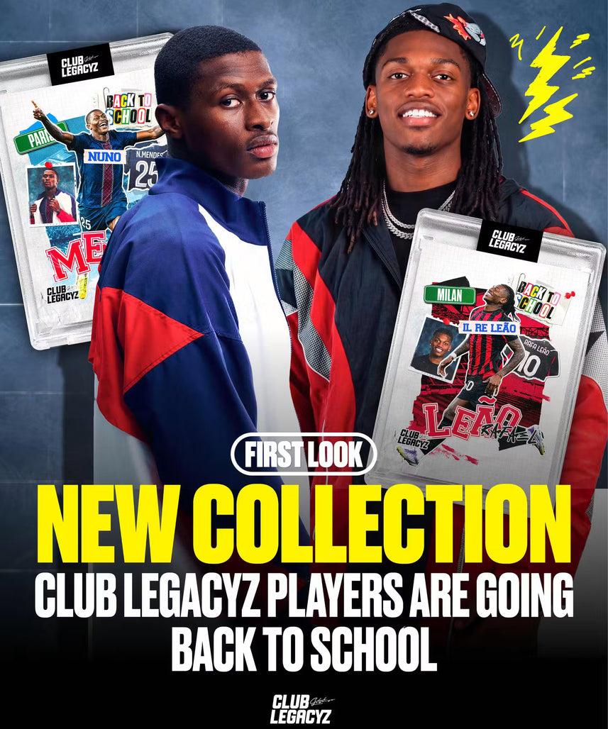 2026 Club Legacyz Icons Back to School Fifth Edition Soccer Hobby Pack, 1 Card Per Pack, Rare Football Collectible Cards, On-Card Autographs, Game-Worn Jersey Cards