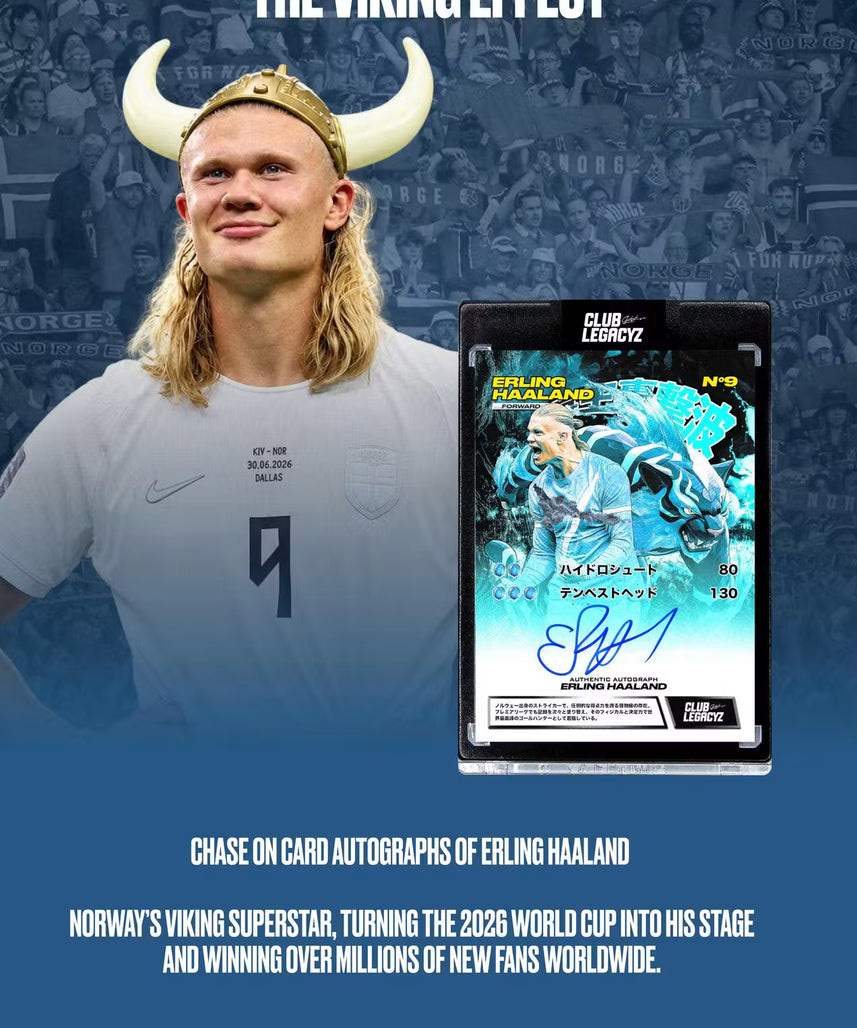 2026 Club Legacyz Icons Back to School Fifth Edition Soccer Hobby Pack, 1 Card Per Pack, Rare Football Collectible Cards, On-Card Autographs, Game-Worn Jersey Cards