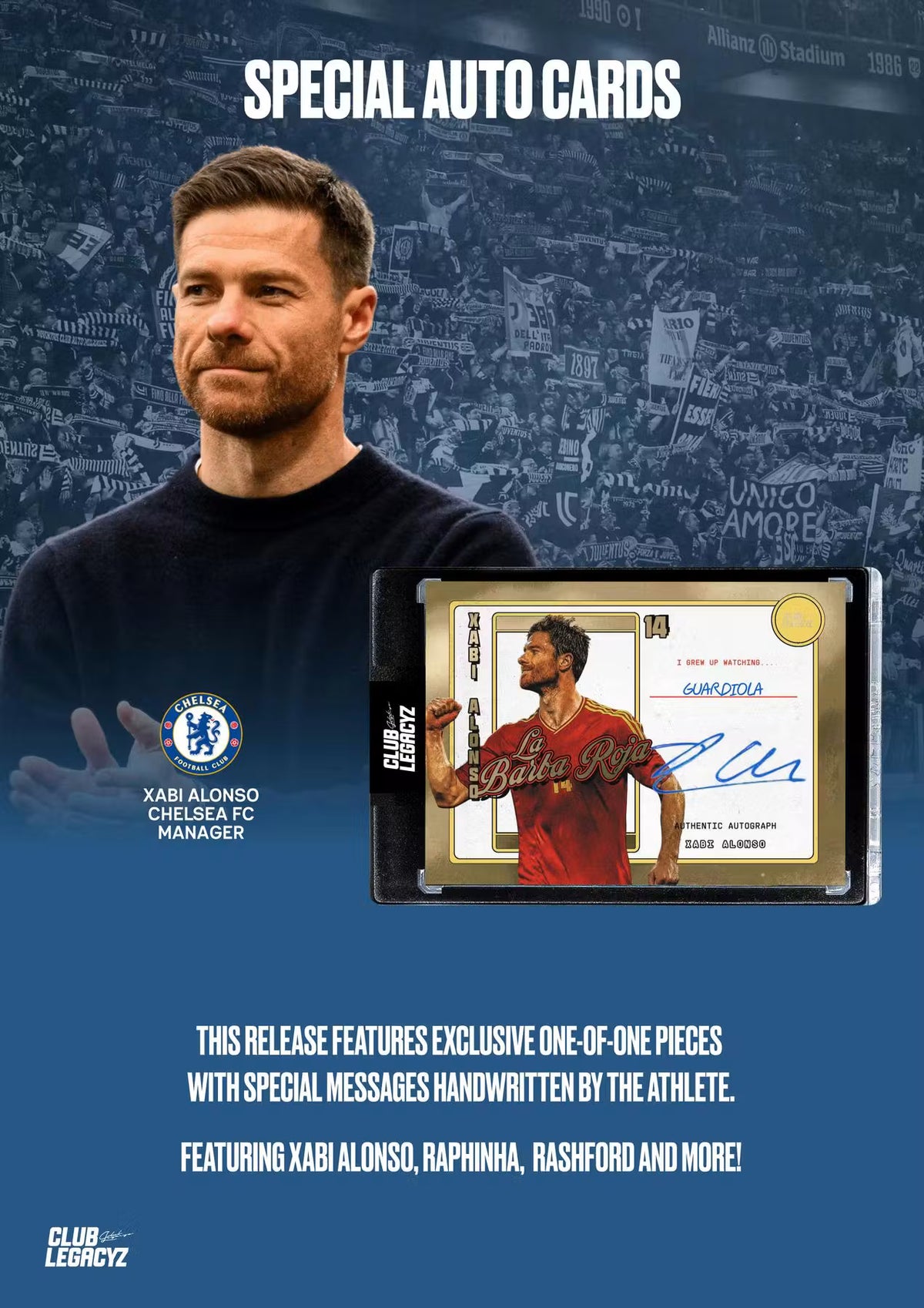 2026 Club Legacyz Icons Back to School Fifth Edition Soccer Hobby Pack, 1 Card Per Pack, Rare Football Collectible Cards, On-Card Autographs, Game-Worn Jersey Cards