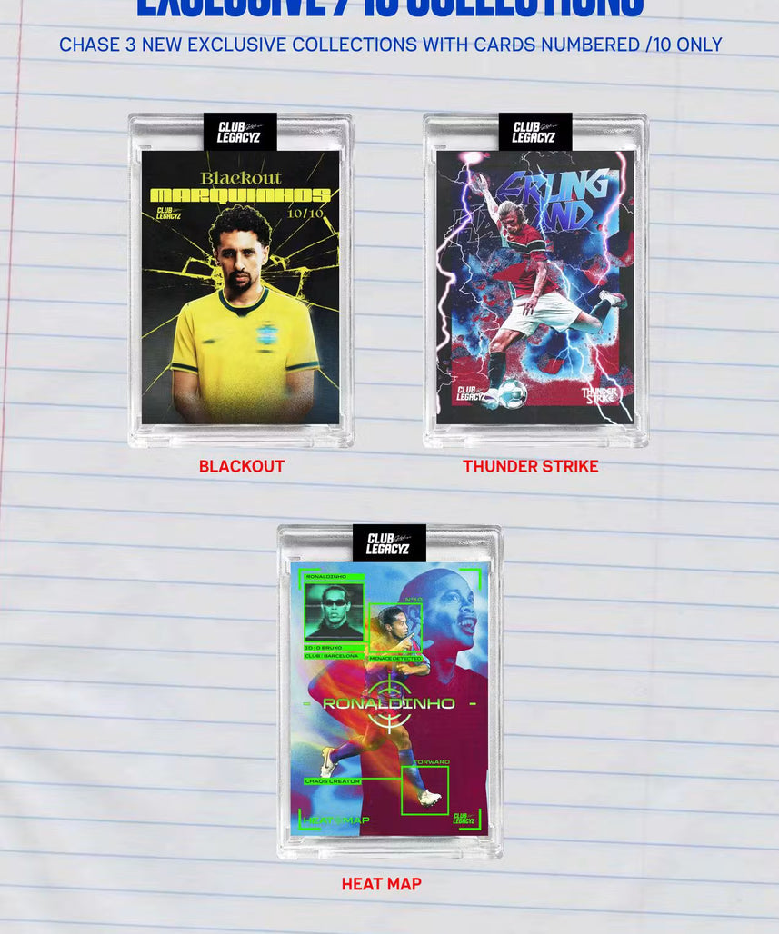 2026 Club Legacyz Icons Back to School Fifth Edition Soccer Hobby Pack, 1 Card Per Pack, Rare Football Collectible Cards, On-Card Autographs, Game-Worn Jersey Cards