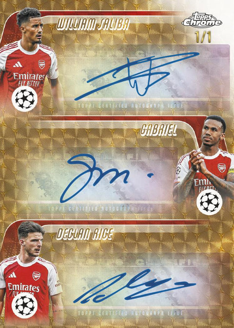 Topps Chrome UEFA Club Competitions 2025/26 Mega Box Football Trading Cards, Official UEFA Soccer Card Collection with Exclusive Mega Box Parallels, Refractors, Inserts & Autograph Chase Cards