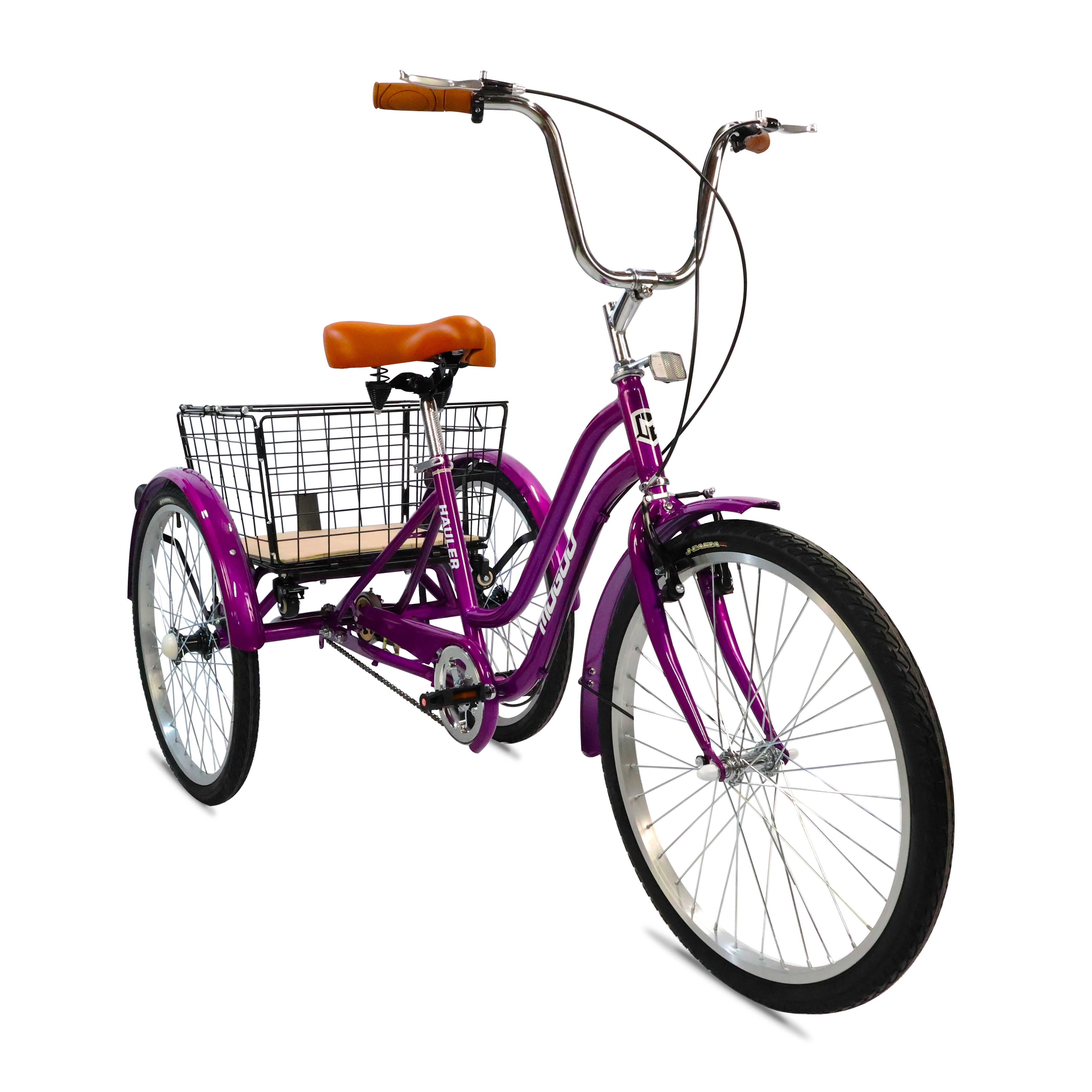 Hauler Single Speed Adult Tricycle - 26 inch - Purple