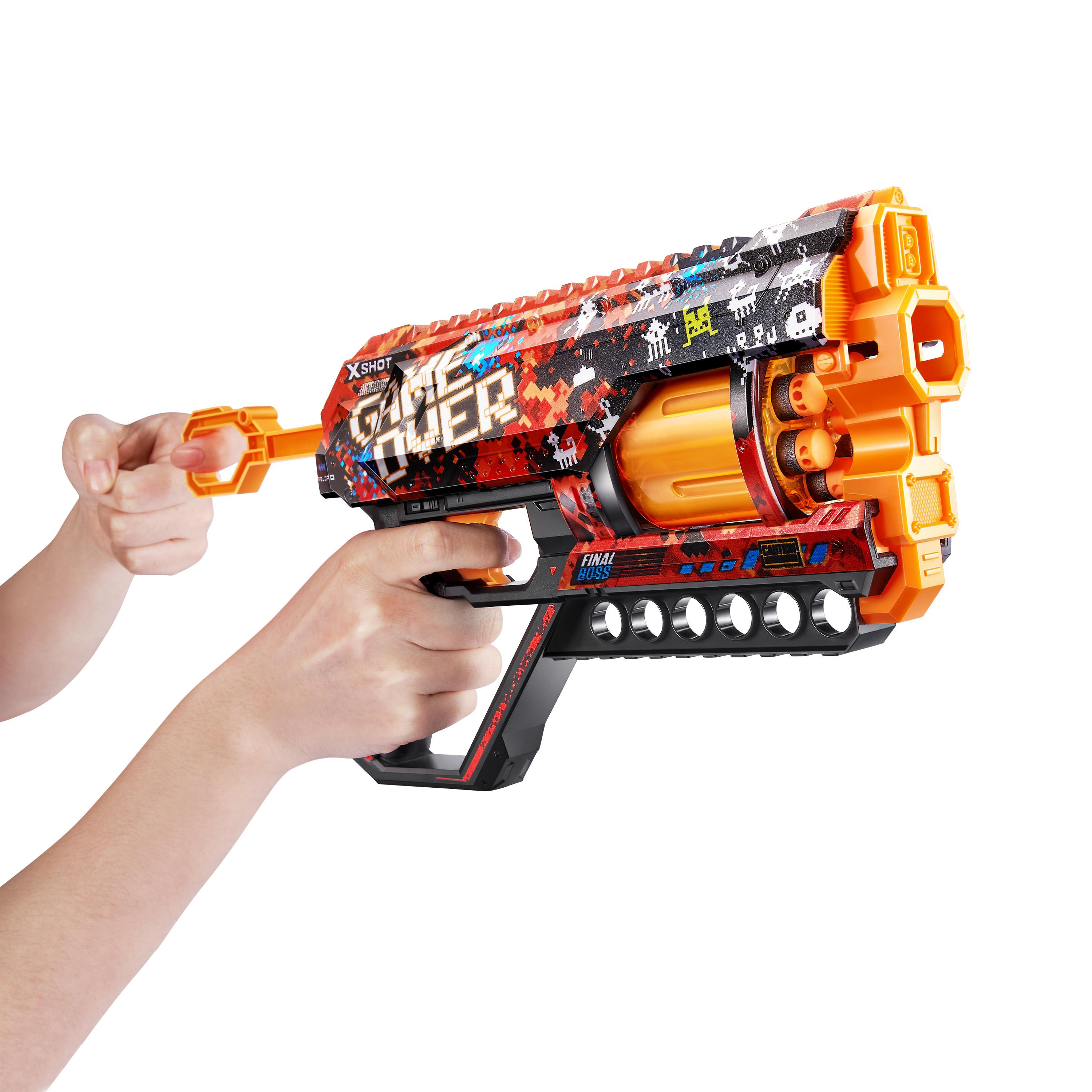 X Shot Skins Griefer 12 Darts Blaster, Foam Dart Toy Gun for Boys, Age 8+