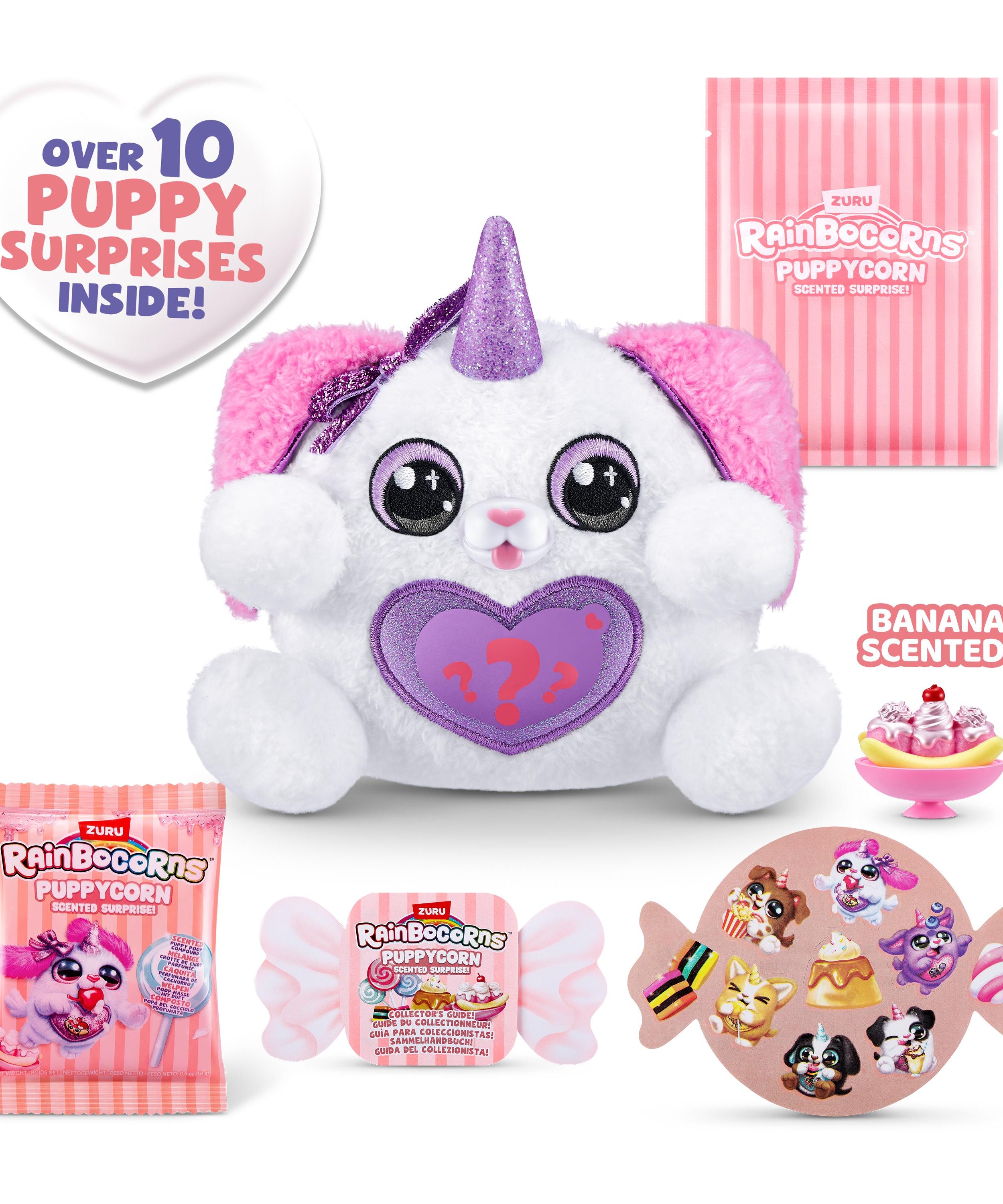 Rainbocorns Puppycorn Surprise S8 PDQ, Cute Collectible Plush Toy for Girls, Age 3+