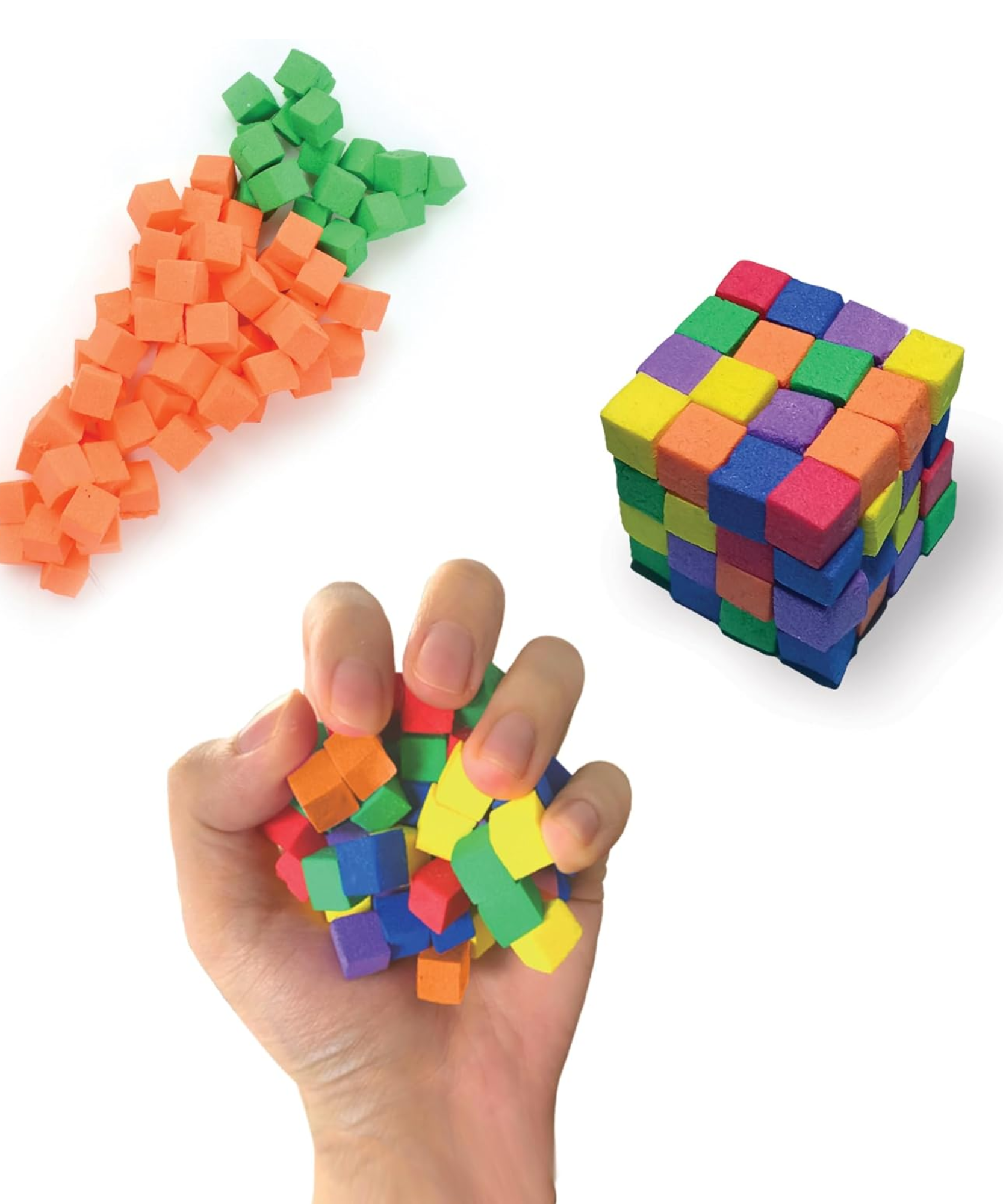 Play Visions FidlBitz - Revolutionary Cubes That Stick Together, But Not Sticky! (Bag of Bitz (Assorted Colors))