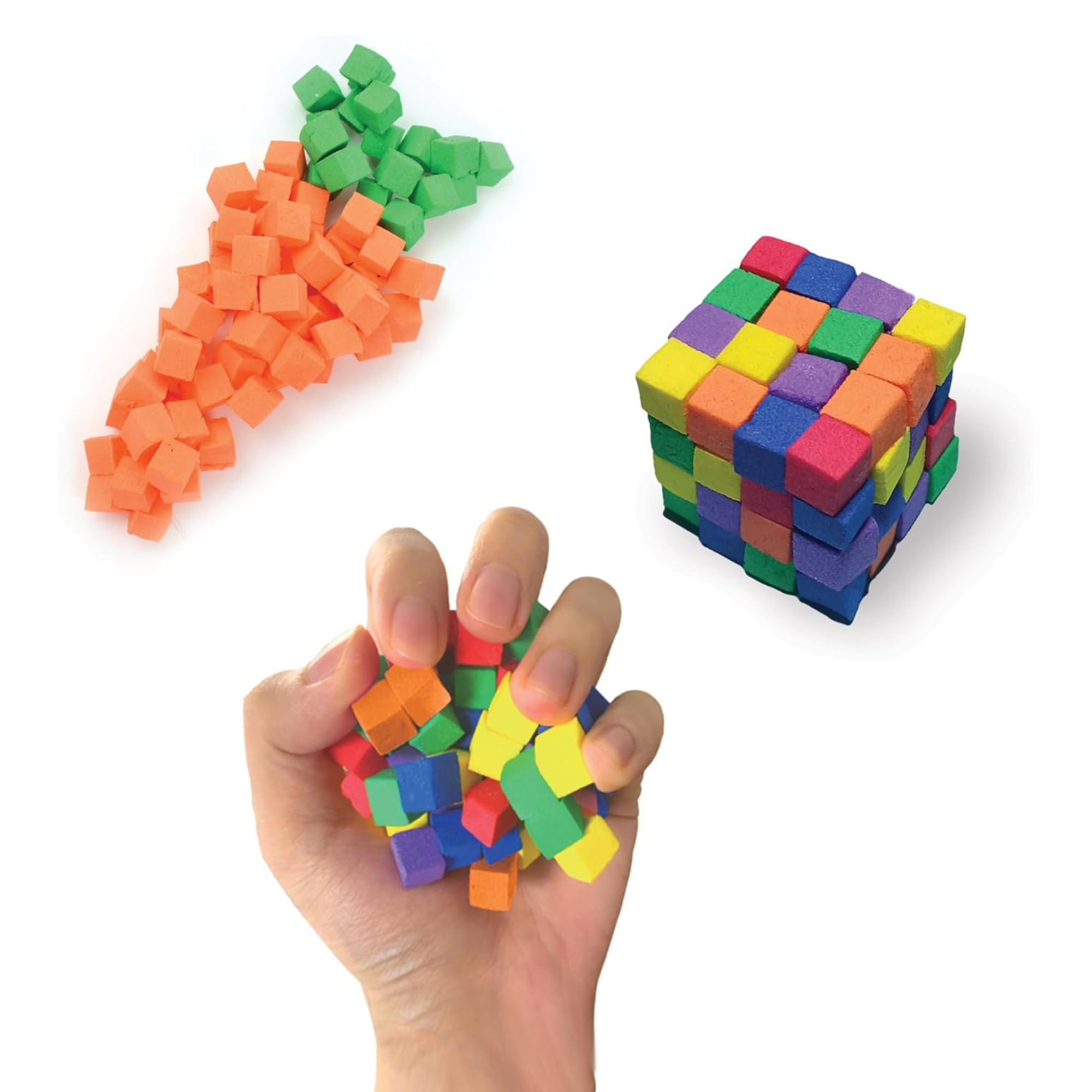 Play Visions FidlBitz - Revolutionary Cubes That Stick Together, But Not Sticky! (Bag of Bitz (Assorted Colors))