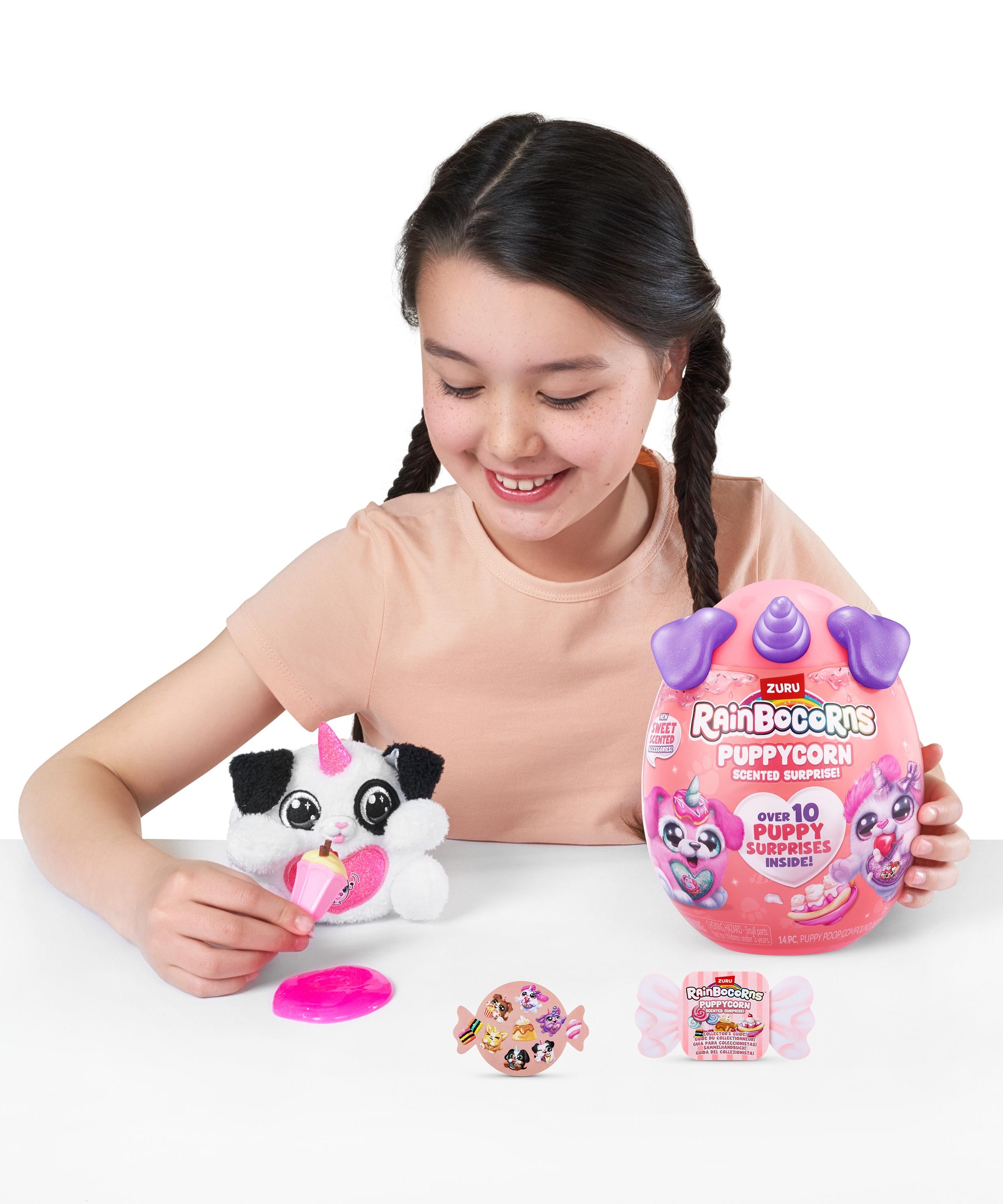 Rainbocorns Puppycorn Surprise S8 PDQ, Cute Collectible Plush Toy for Girls, Age 3+