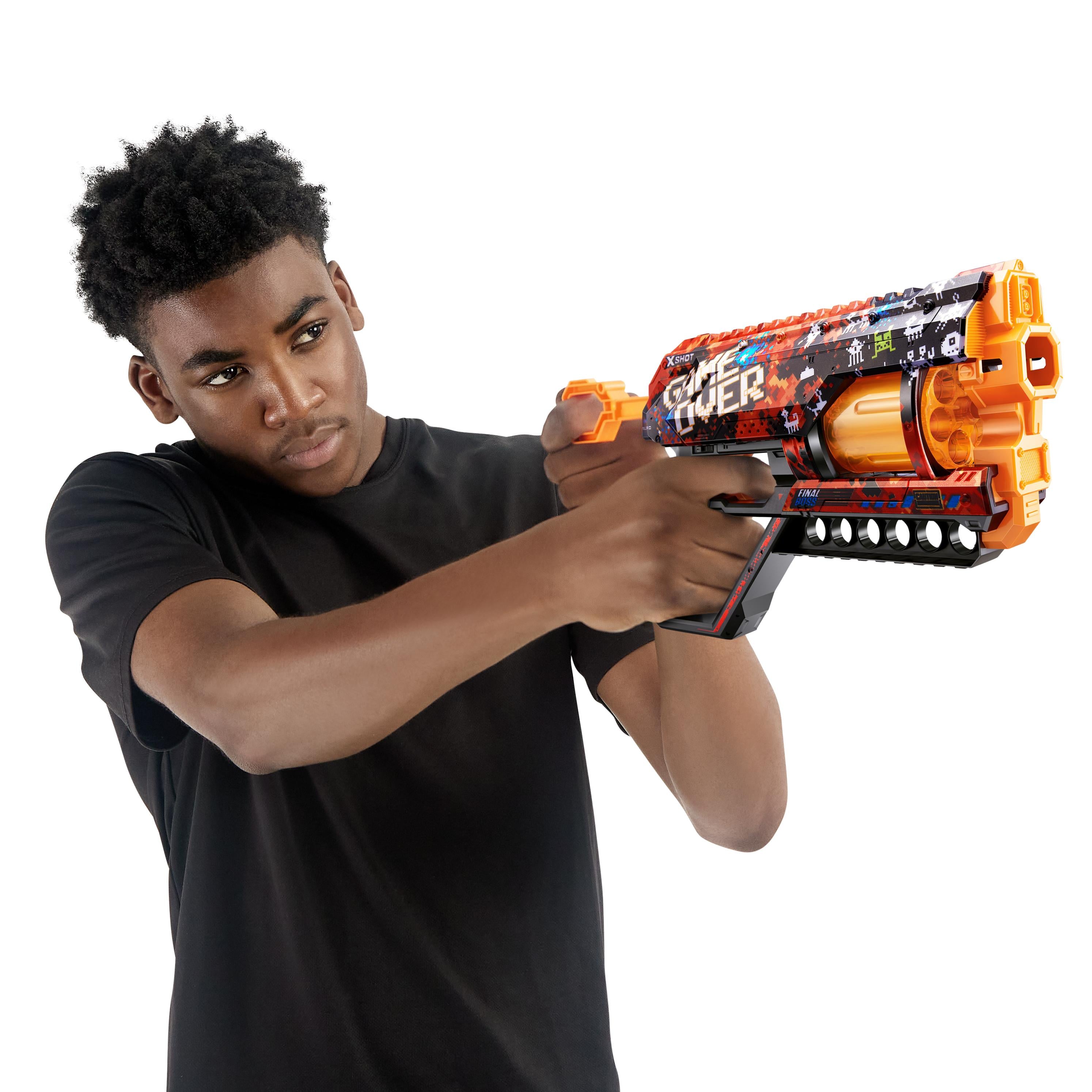 X Shot Skins Griefer 12 Darts Blaster, Foam Dart Toy Gun for Boys, Age 8+