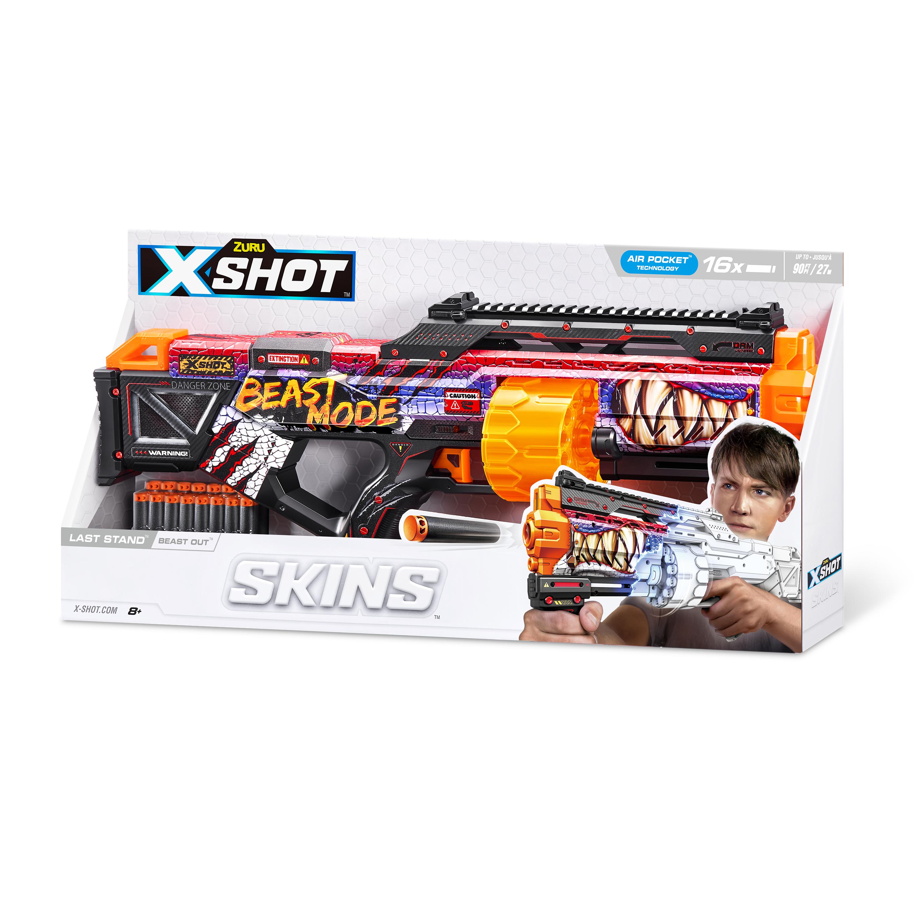 XSHOT Skins Last Stand Beast Out, Foam Blaster Toy Gun for Boys & Girls, Ages 8+