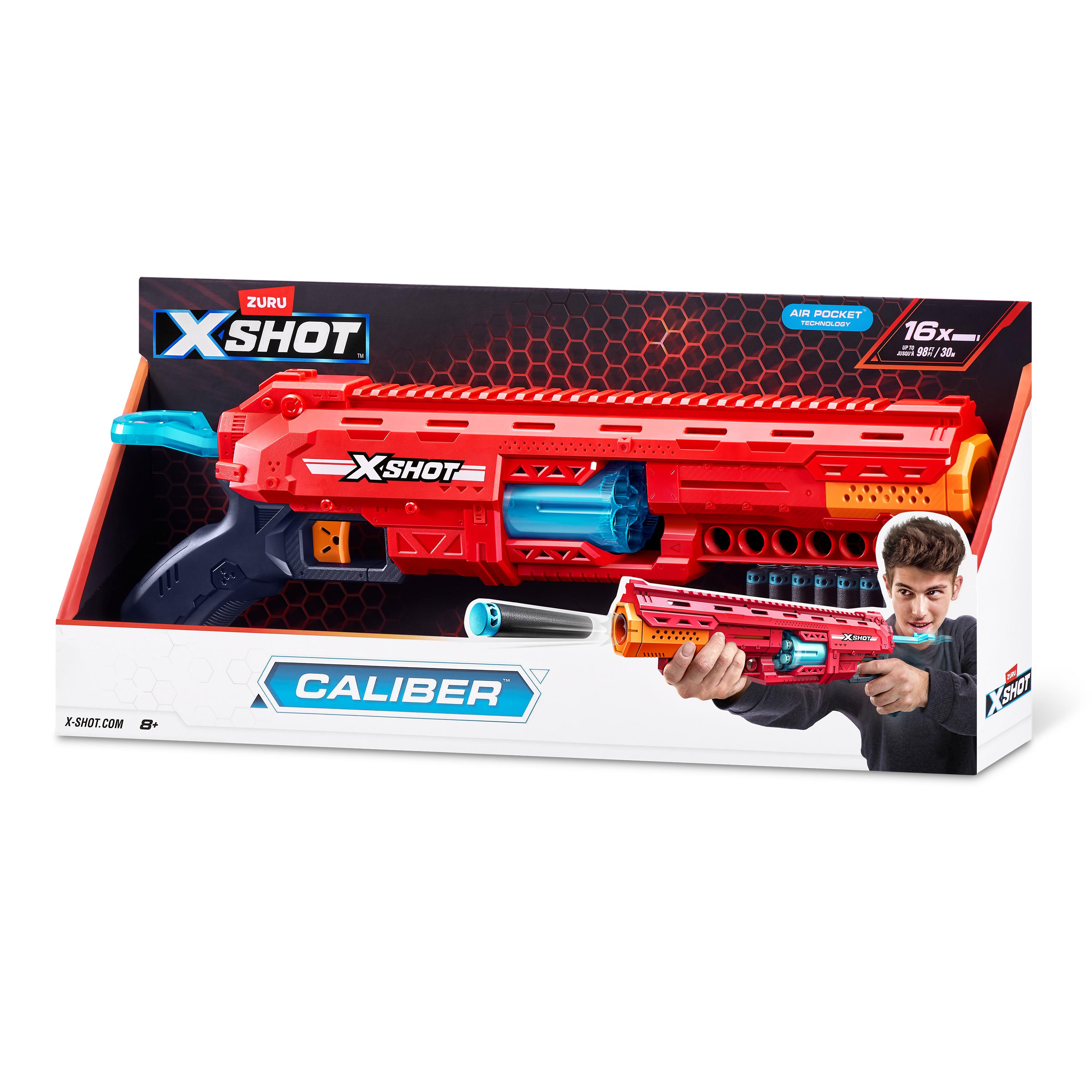 X-Shot Excel Caliber S1 Blaster, High Performance Foam Dart Gun Toy for Boys & Girls, Age 8+