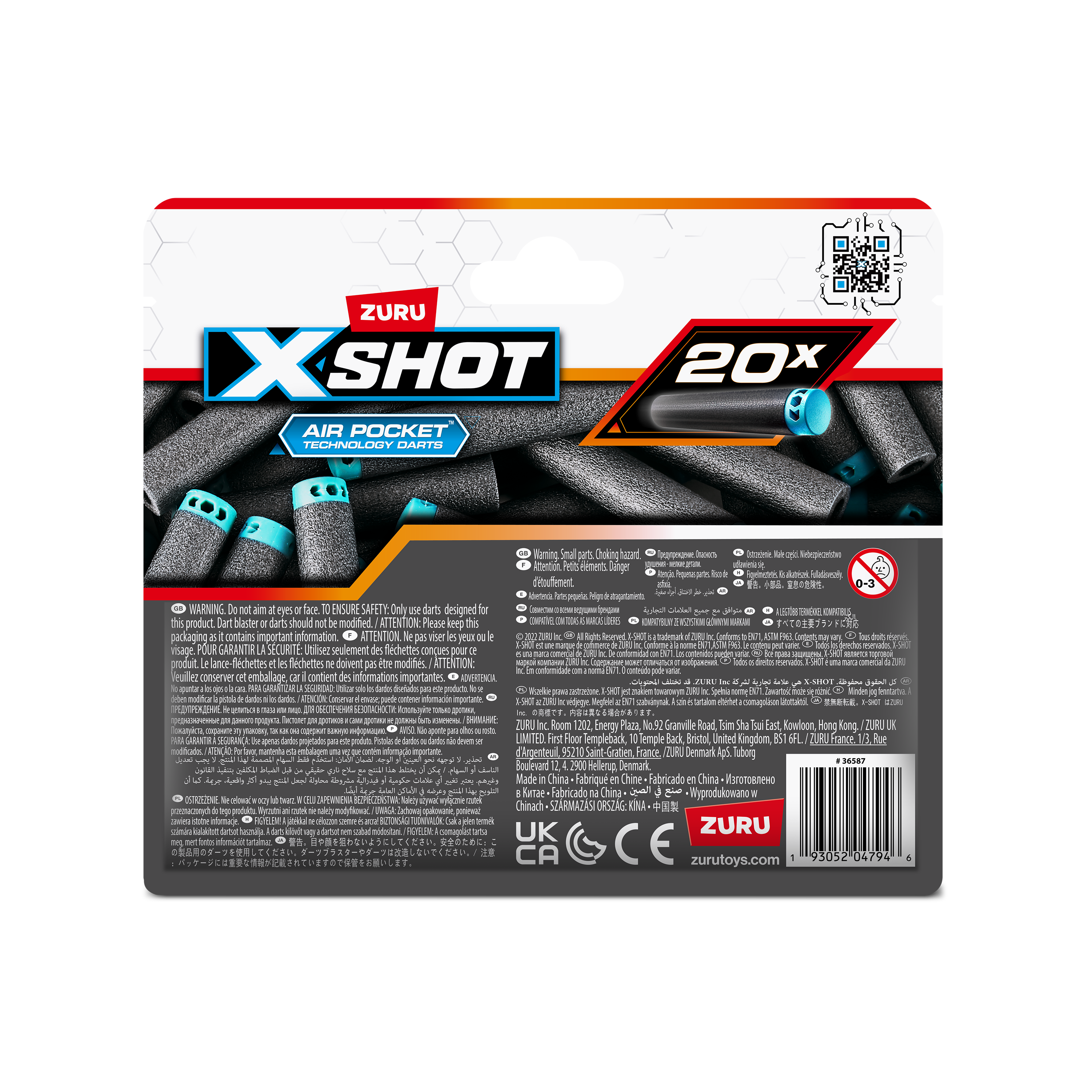 X Shot Excel Refill Darts 20 pcs, Foam Dart Pack for Boys, Age 8+