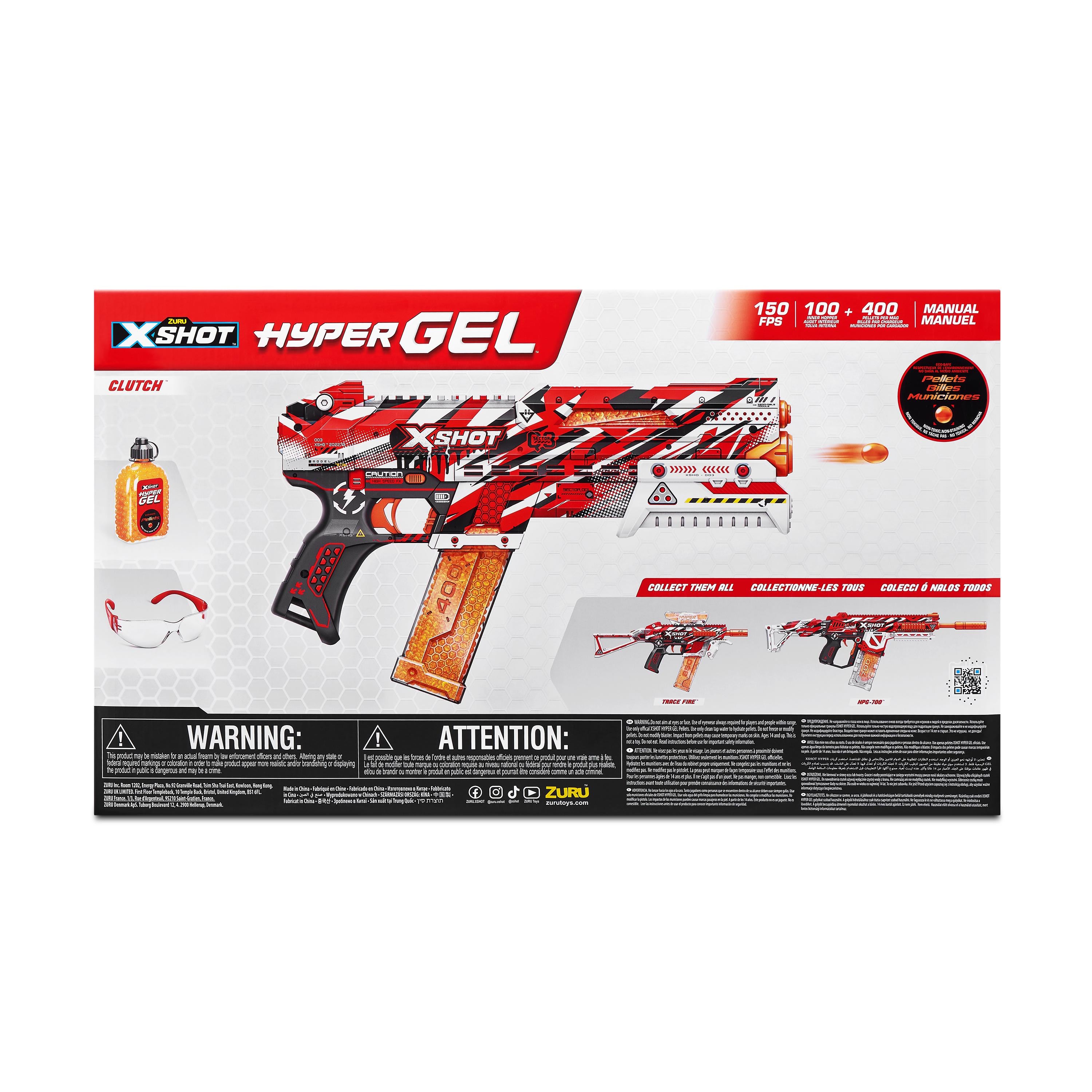 X Shot Hyper Gel Small Blaster 5000 Gellets, Gel Blaster Toy Gun for Boys, Age 14+