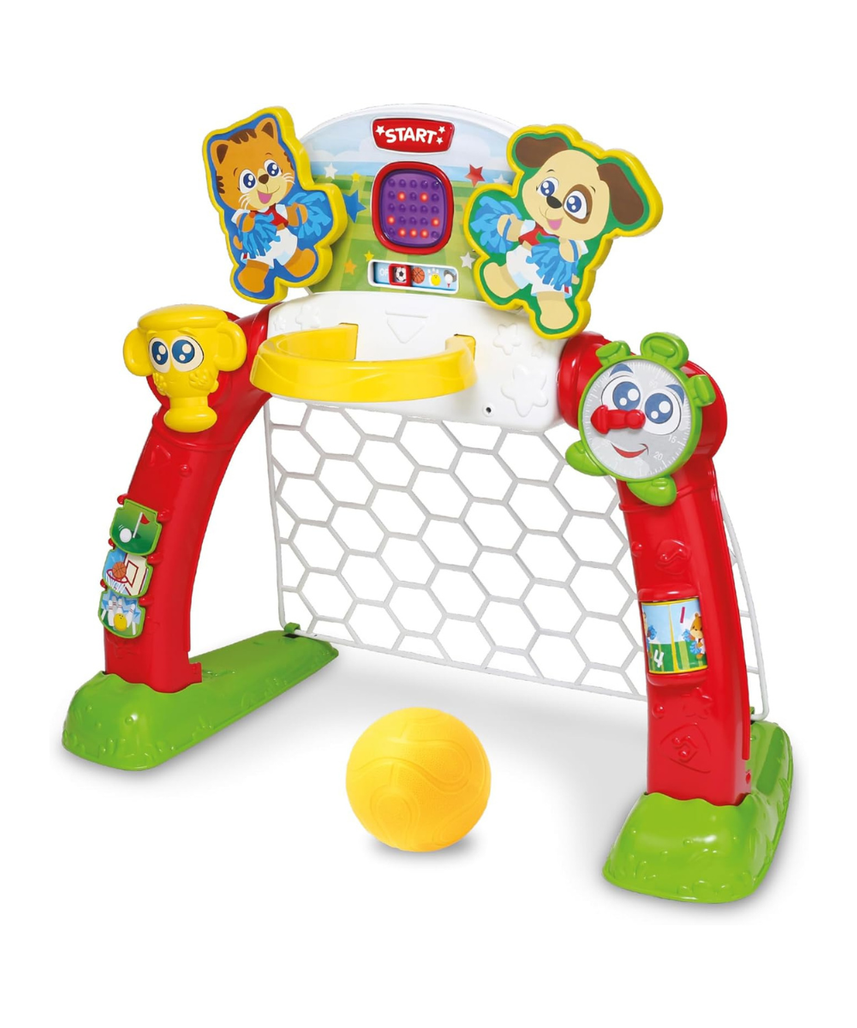 Winfun 4-in-1 Sports Center Toddler Activity Playset, Soccer, Basketball, Bowling & Golf with LED Scoreboard, Lights & Sound, For Toddlers 18+ Months