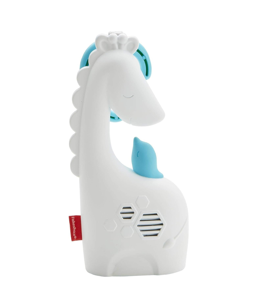 Fisher Price Core Soothe and Go Giraffe, FGG90 Portable Baby Soother, Multi Colour, Sensory Development Toy, 2 AA Battery Operated, 3 Years and Up