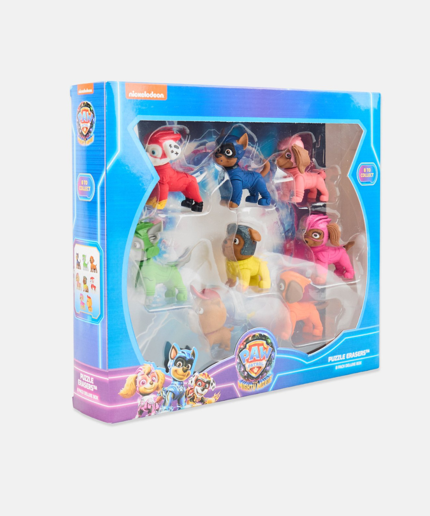 Paw Patrol The Mighty Movie 3D Puzzle Erasers, Surprise Collectible Figures for Kids, 1pk / 3pk / 8pk, PAW Patrol Pup Toys for Boys & Girls, School, Travel, Party Favors