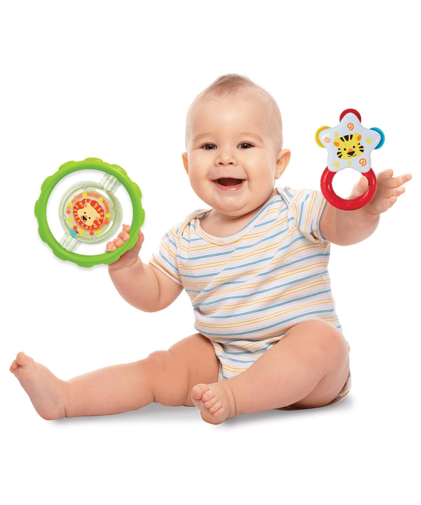 Winfun Keyboard Rattle Music Set 5 Pieces Interactive Baby Musical Toy Set 3M+