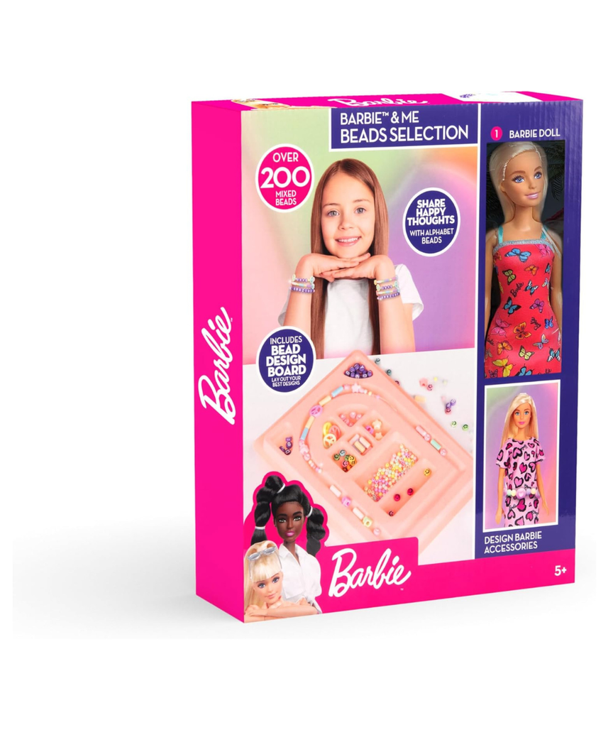 Barbie Myo Bead With Doll, Creative Bead Craft Doll Set, Butterfly Theme, Cotton Material, No Assembly Required, No Batteries Needed, Model BRB23-2447-SI