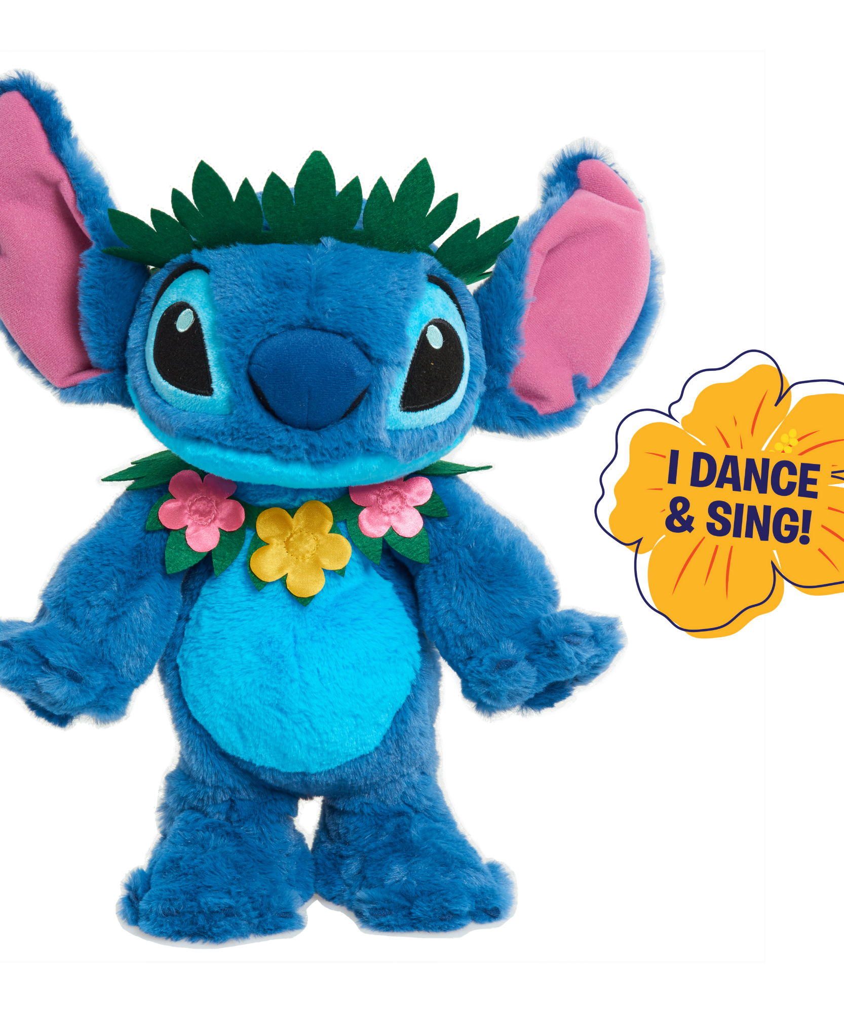 Disney Lilo & Stitch 14" Inch (35 cm) Sing & Dance Plush, Soft and Cuddly Huggable Stuffed Alien Animal Toy, Officially Licensed Kids Toys By Just Play, Suitable for Boys and Girls, Aged 2 Years+