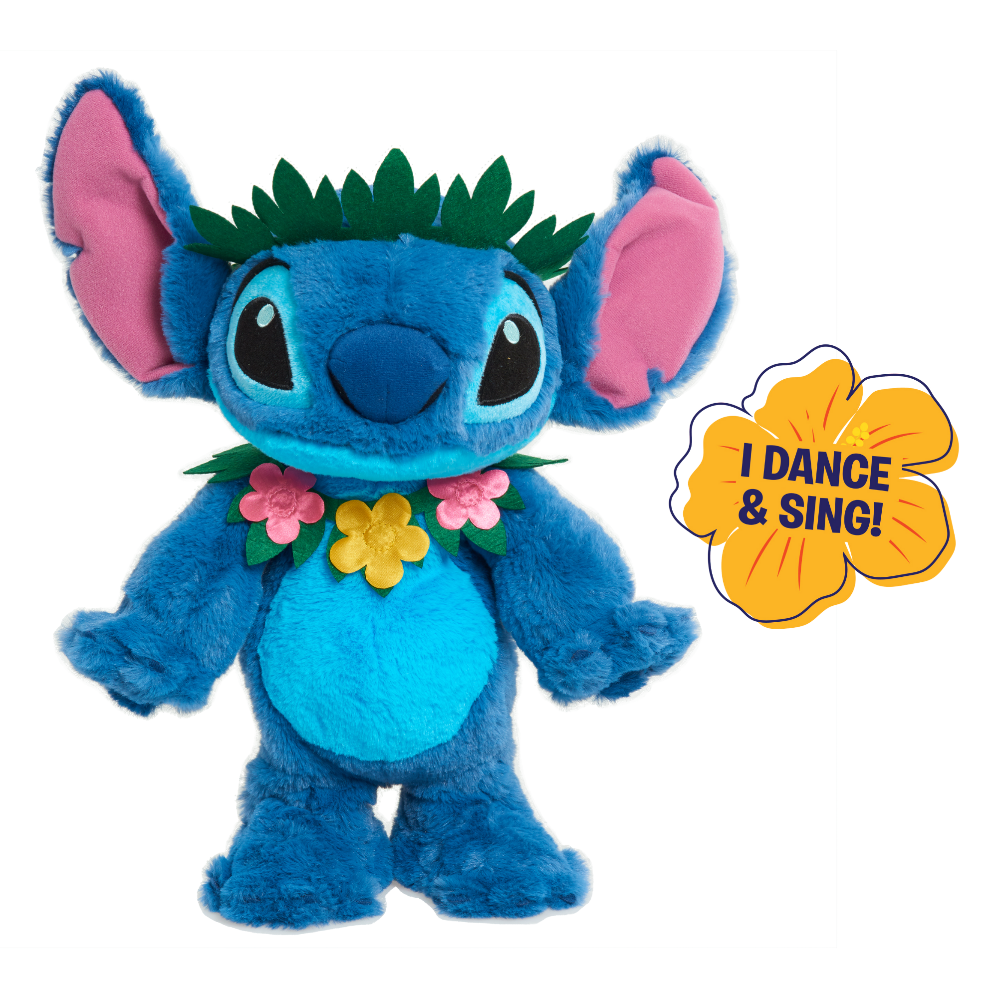 Disney Lilo & Stitch 14" Inch (35 cm) Sing & Dance Plush, Soft and Cuddly Huggable Stuffed Alien Animal Toy, Officially Licensed Kids Toys By Just Play, Suitable for Boys and Girls, Aged 2 Years+