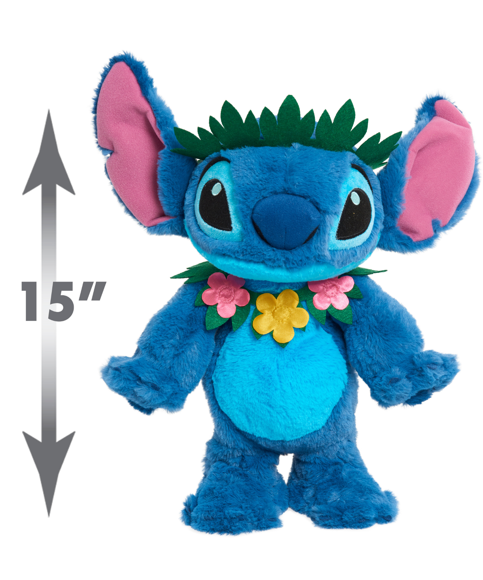 Disney Lilo & Stitch 14" Inch (35 cm) Sing & Dance Plush, Soft and Cuddly Huggable Stuffed Alien Animal Toy, Officially Licensed Kids Toys By Just Play, Suitable for Boys and Girls, Aged 2 Years+