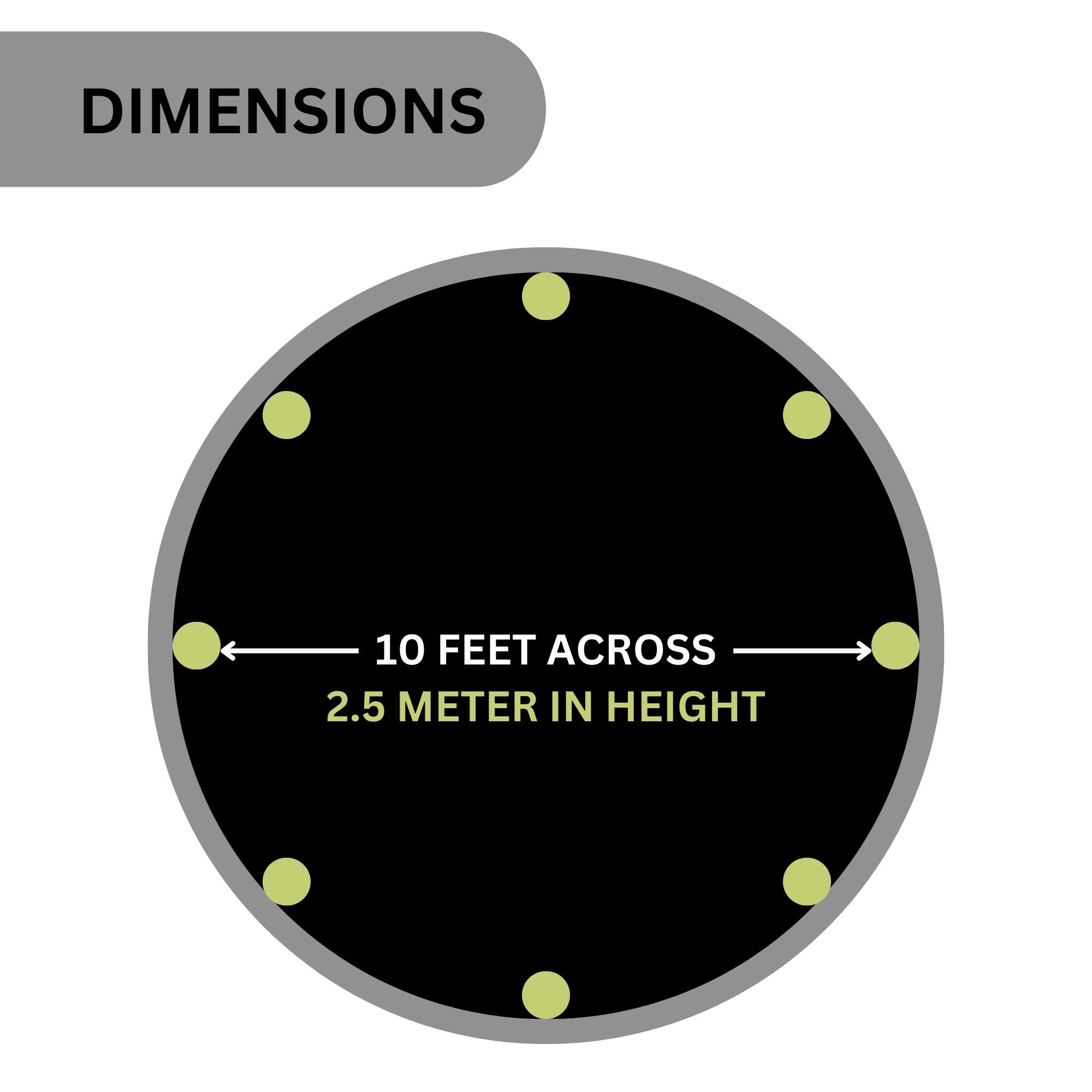 ترامبولين بلام سبرينغ سيف جامبر بطول 10 أقدام مع سياج وشبكة أمان ووسادة إسفنجية للحماية، لعبة ترفيهية خارجية مستقرة مع حماية من الأشعة فوق البنفسجية والصدأ والطقس، مناسبة للأطفال من سن 6 سنوات فما فوق
