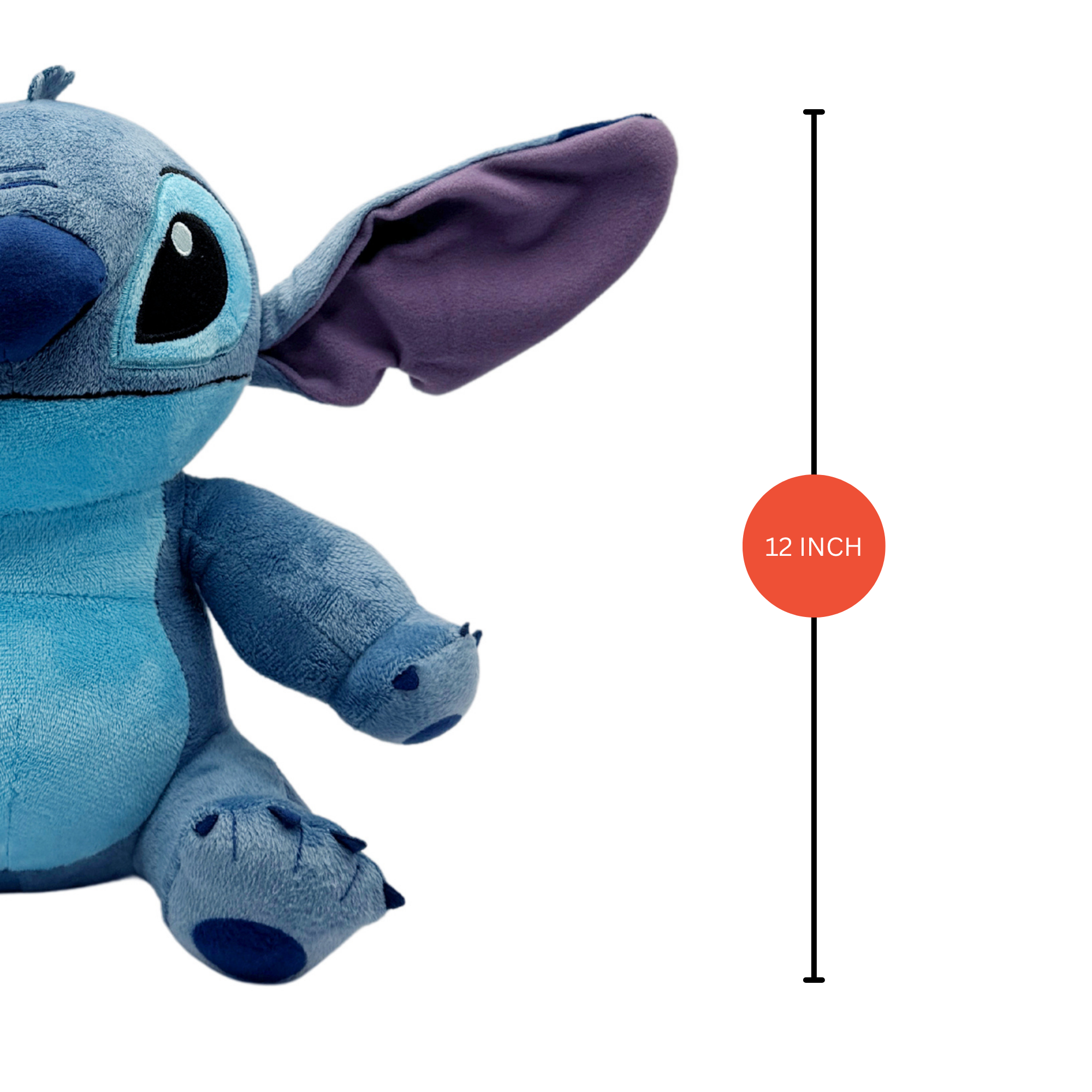 Disney Lilo & Stitch 12" Inch (30 cm) Plush, Soft and Cuddly Huggable Stuffed Alien Animal Toy, Officially Licensed Kids Toys By Just Play, Suitable for Children, Boys and Girls, Aged 2 Years+