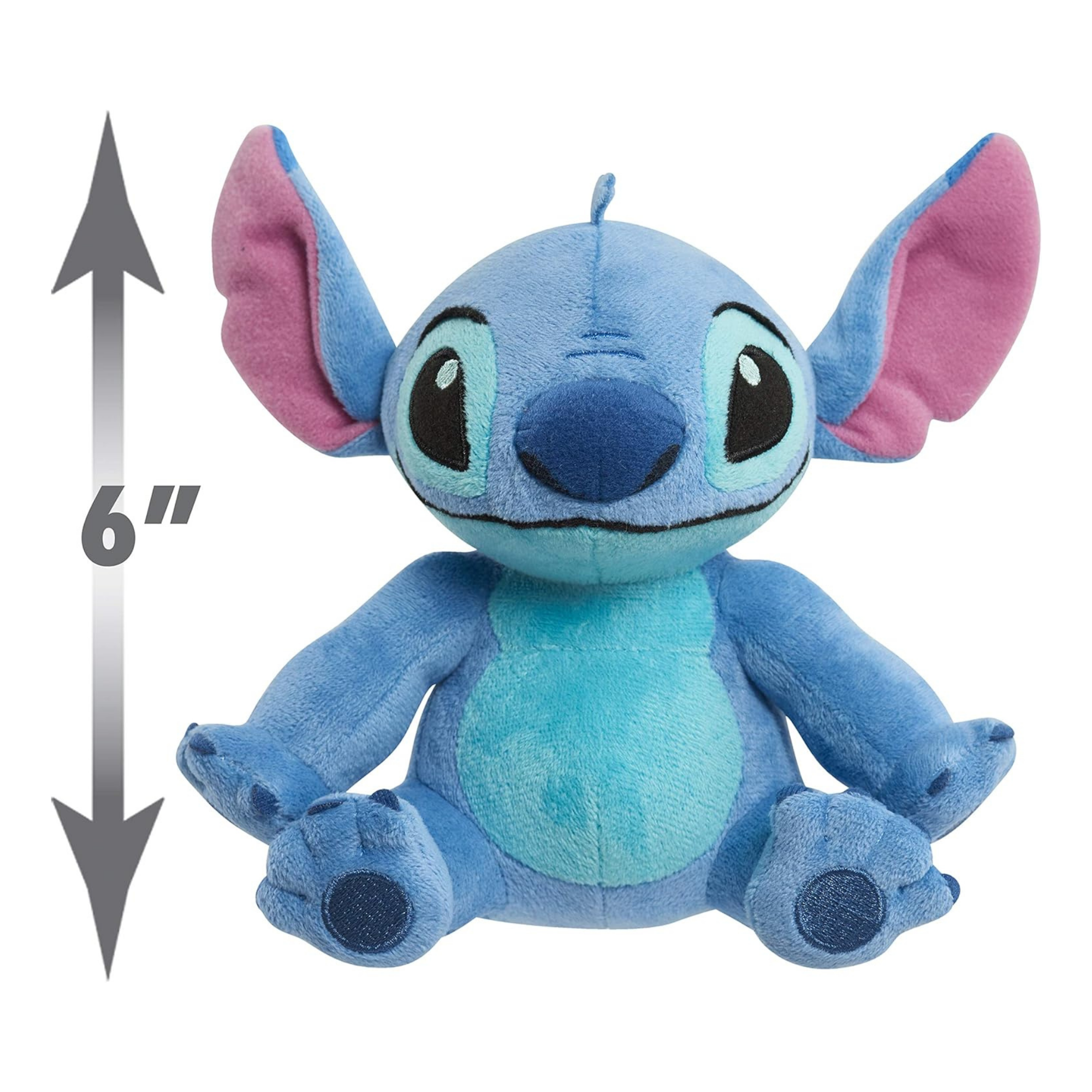 لعبة ديزني ليلو وستيتش المحشوة برائحة الغرزة مقاس 6 بوصات (15 سم) مع إصدار صوتي، ناعمة ومحبوبة، لعبة أطفال مرخصة رسميًا من جاست بلاي، للأولاد والبنات، من عمر سنتين فما فوق