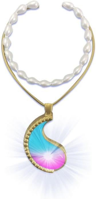 Mermaid Magic Merlinda Light Up Necklace Battery Operated, Metallic Finish With a Beautiful Light up Pendant, With Lights & Music, Plays "Making Waves" Song, Girl's Toys, Gift, Collectible, 3 Years+