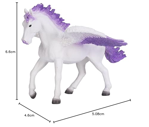 MOJO Pegasus Lilac Figurine, Hand-Painted Fantasy Creature, Realistic Collectible Toy Model, Fantasy Collection, Lilac Color, Ages 3+