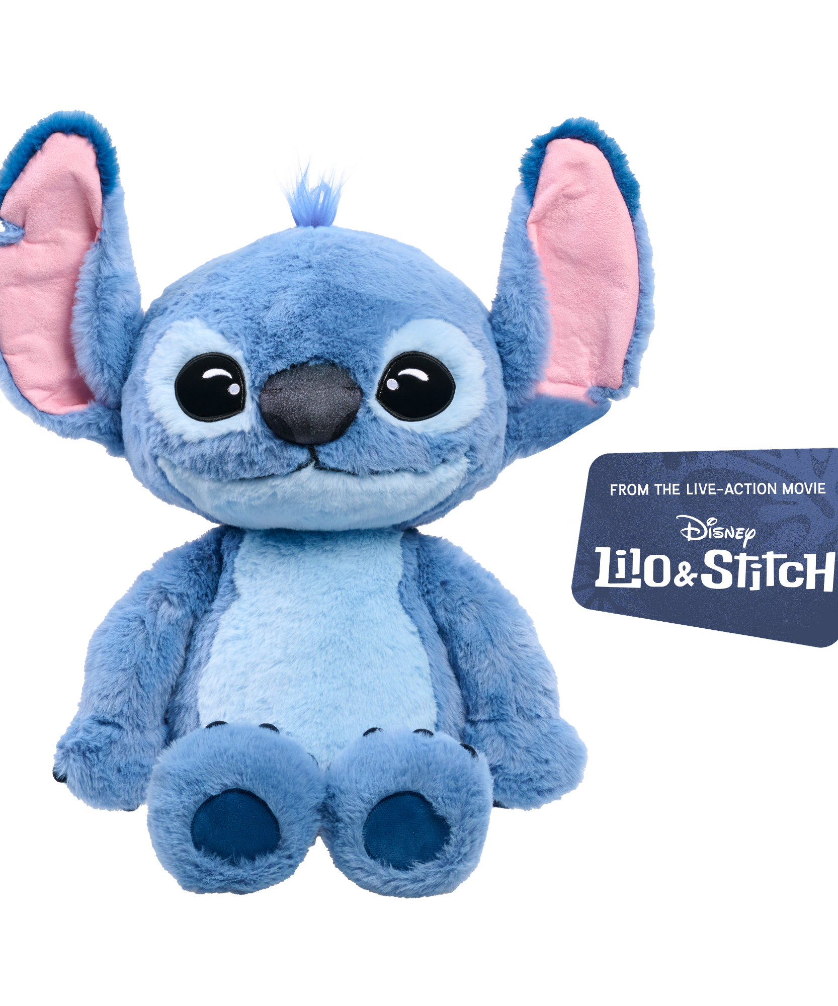 Disney Lilo & Stitch Live Action 24" Inch (89 cm) Big Plush, Soft and Cuddly Huggable Stuffed Alien Animal Toy, Officially Licensed Kids Toys By Just Play, for Boys and Girls, Aged 3 Years+